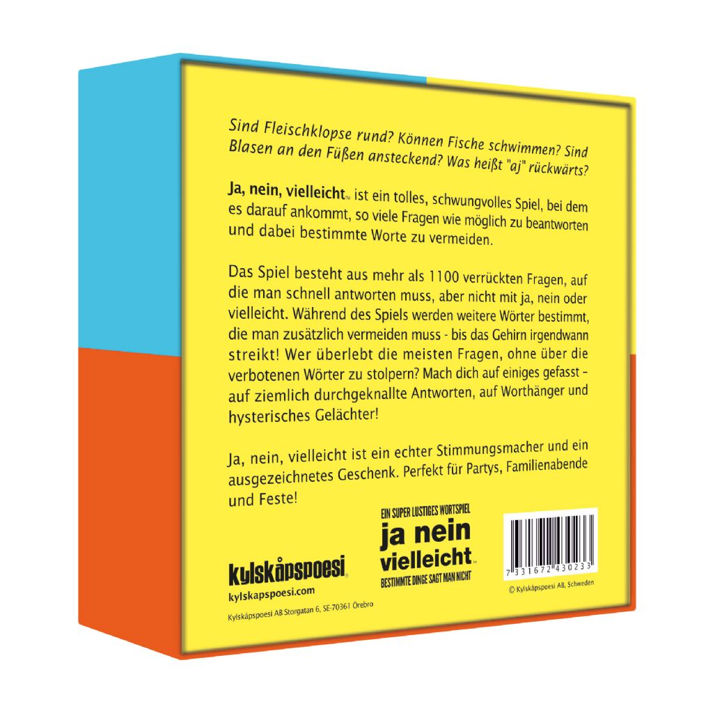 Ja nein vielleicht – Bestimmte Dinge sagt man nicht