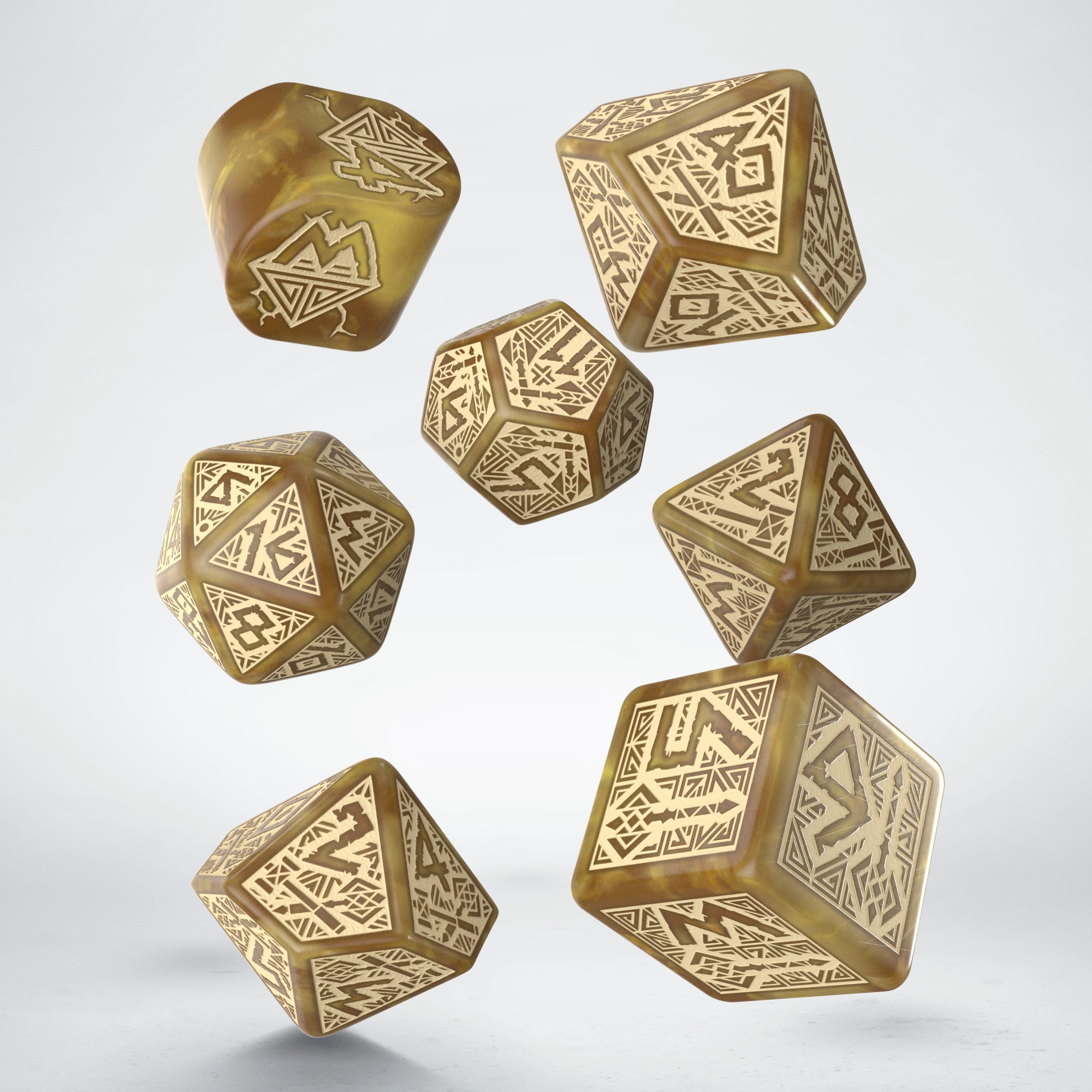 Dwarven Dice Set: Gold (7)