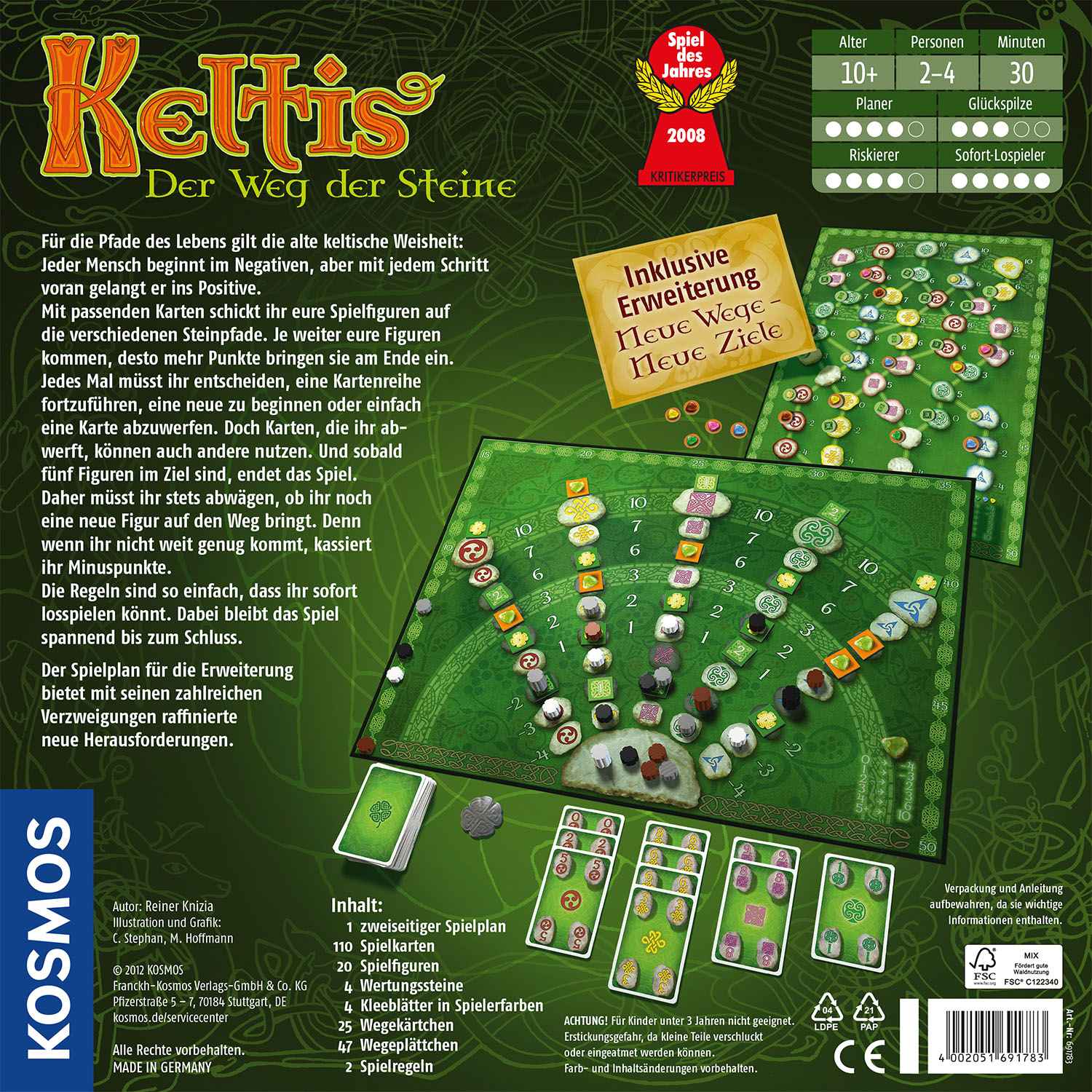 Keltis (inklusive Erweiterung) *Spiel des Jahres 2008*