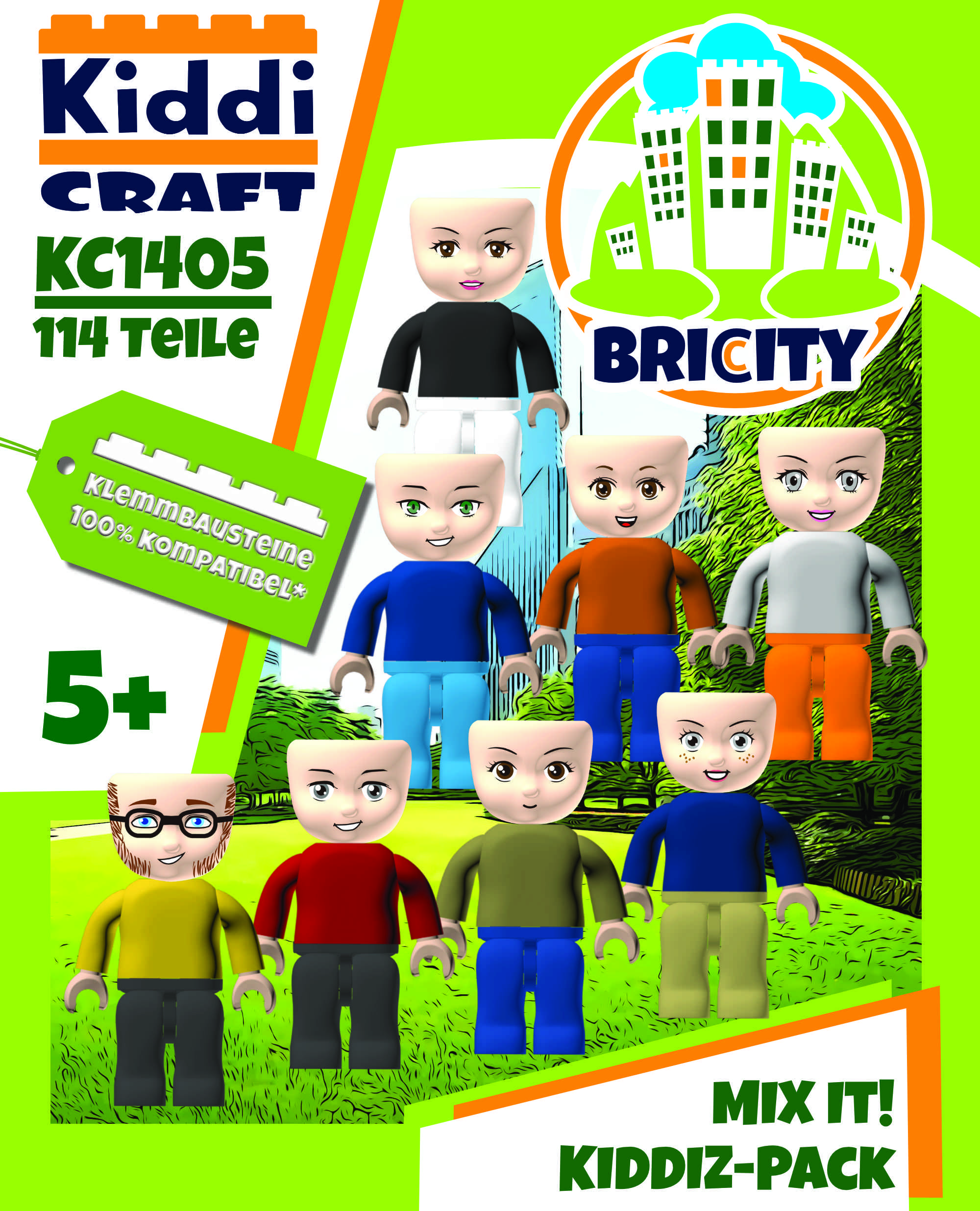 Bricity KIDDIZ Figuren-Pack Mix it!