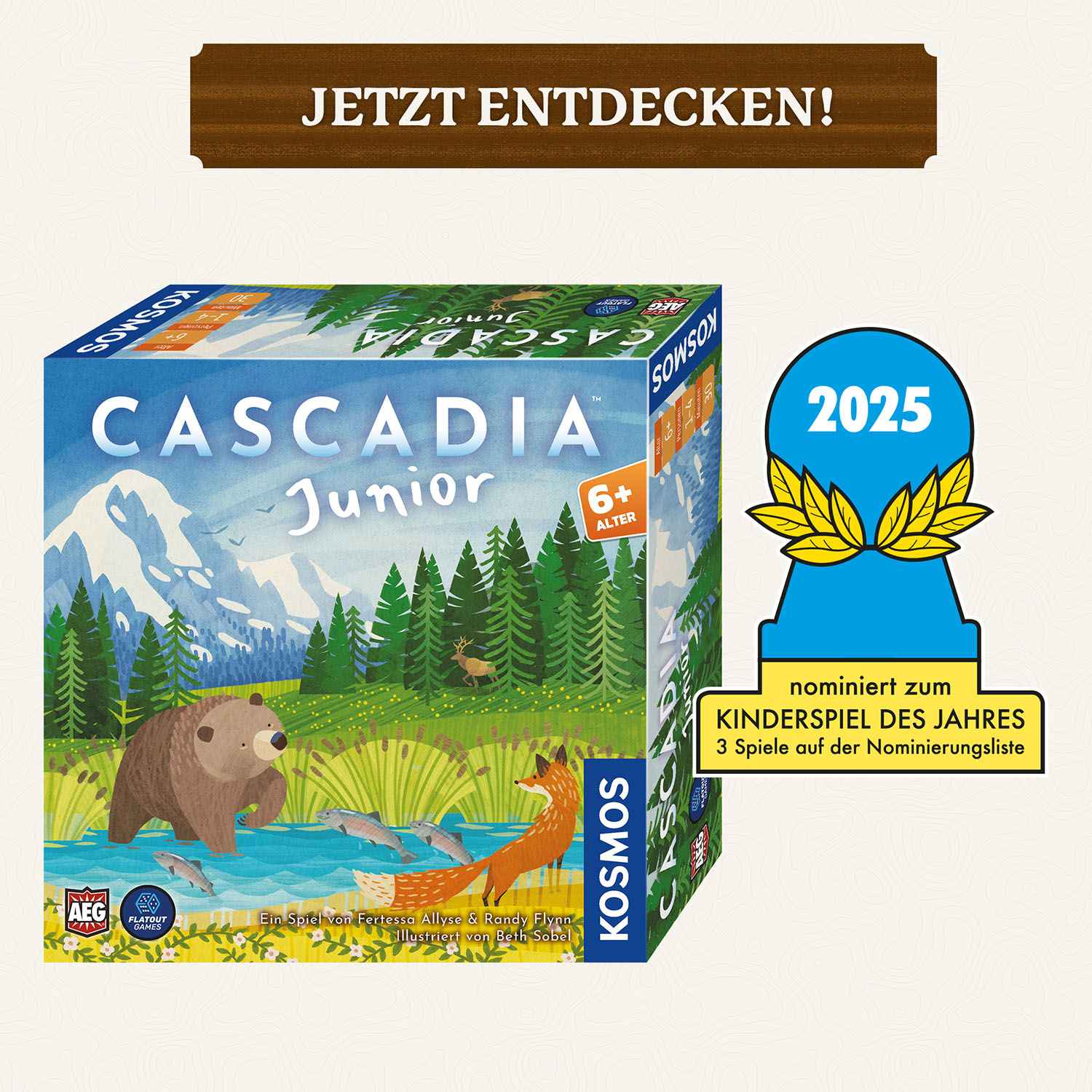 Cascadia – Junior *Nominiert Kinderspiel des Jahres 2025*