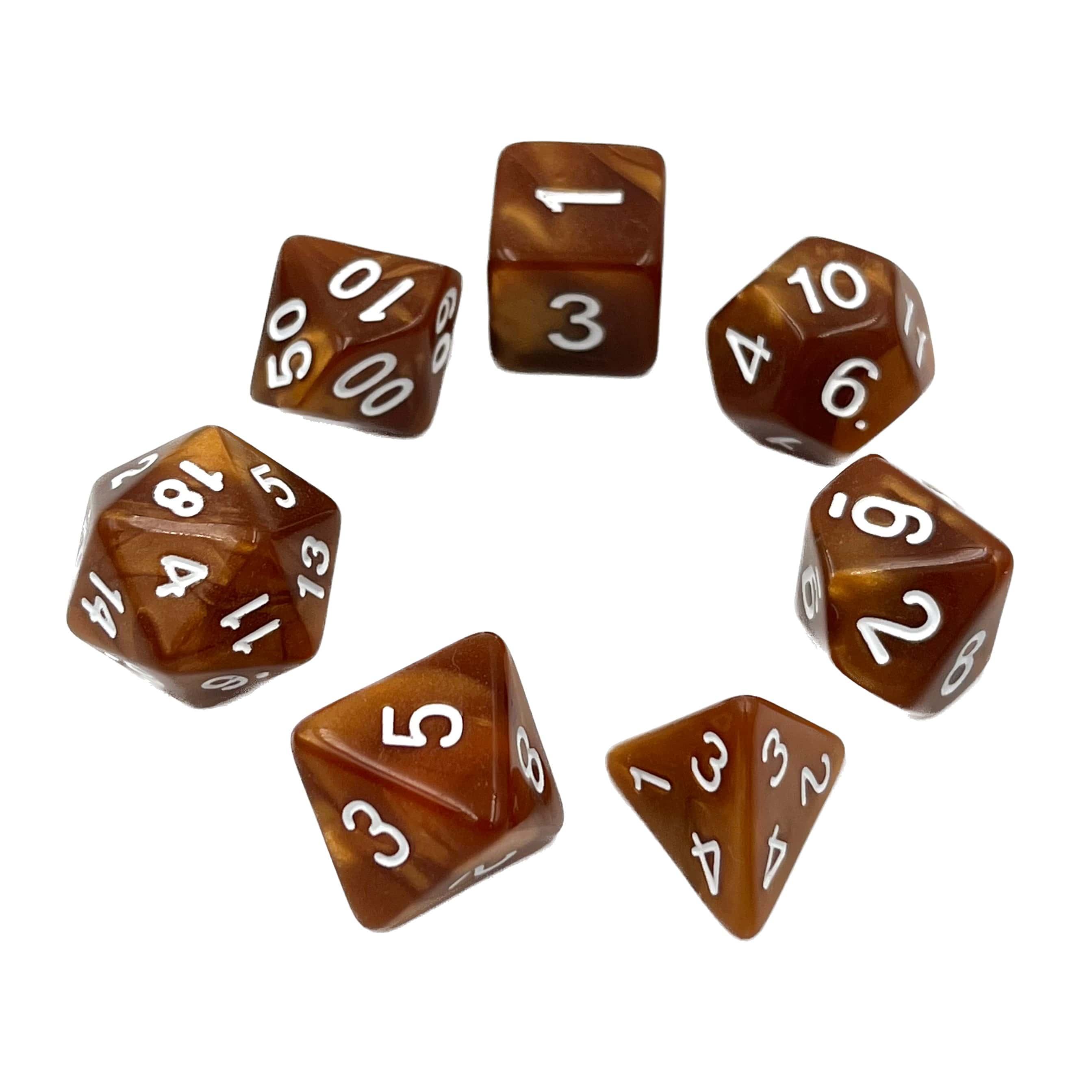 Würfelset Pearl: Copper (7)