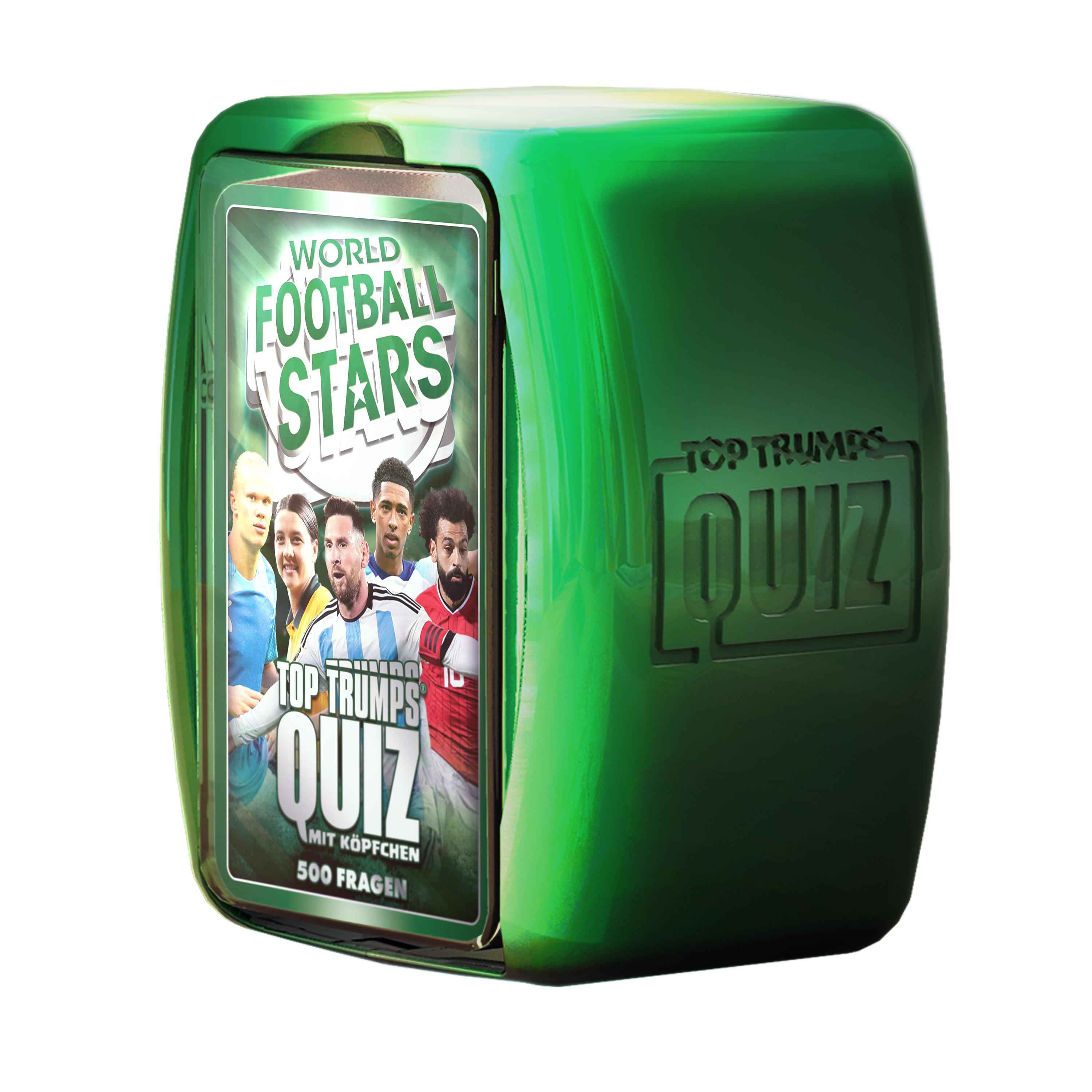 Top Trumps Quiz – Weltfussballstars green case