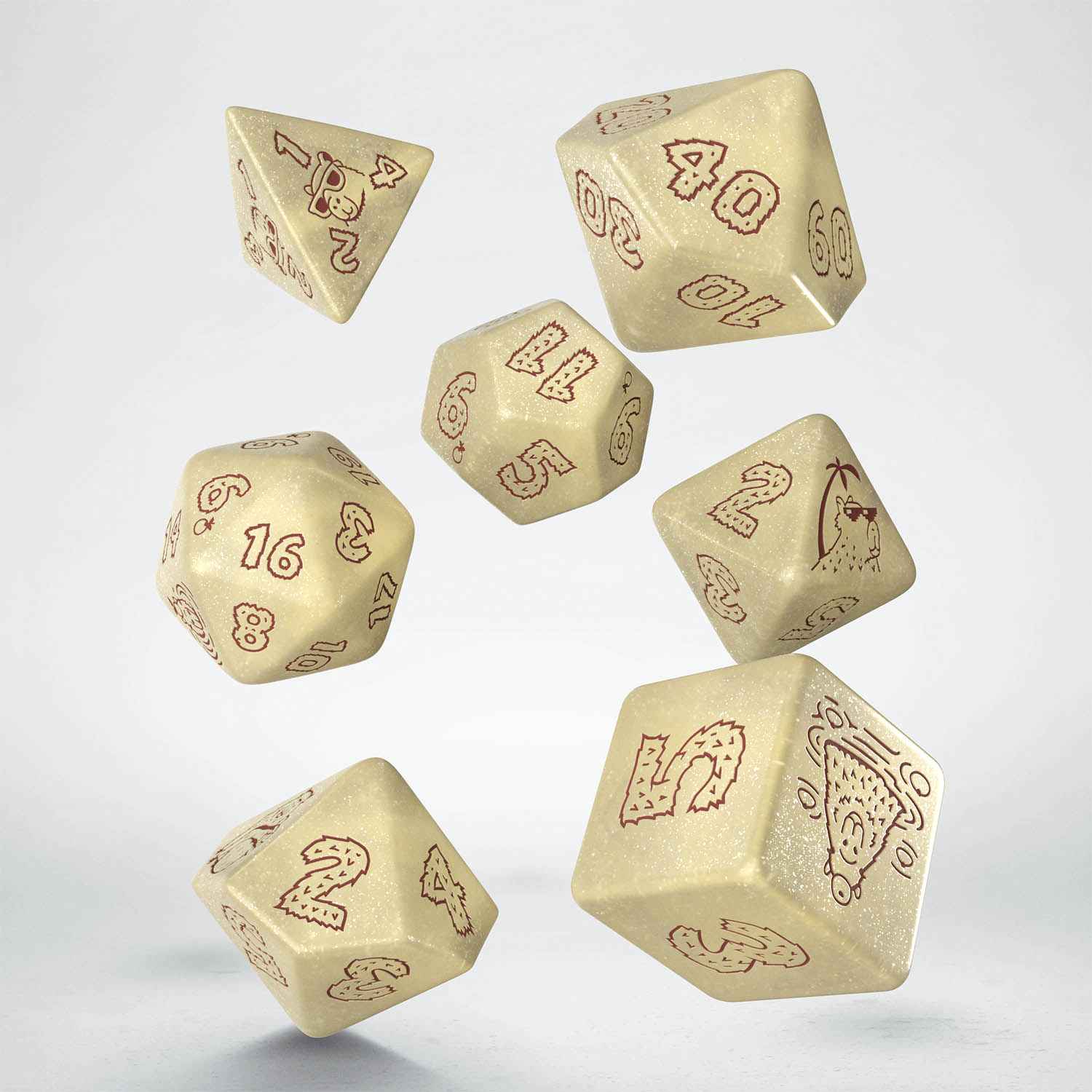 Capybara Dice Set: Sleepie