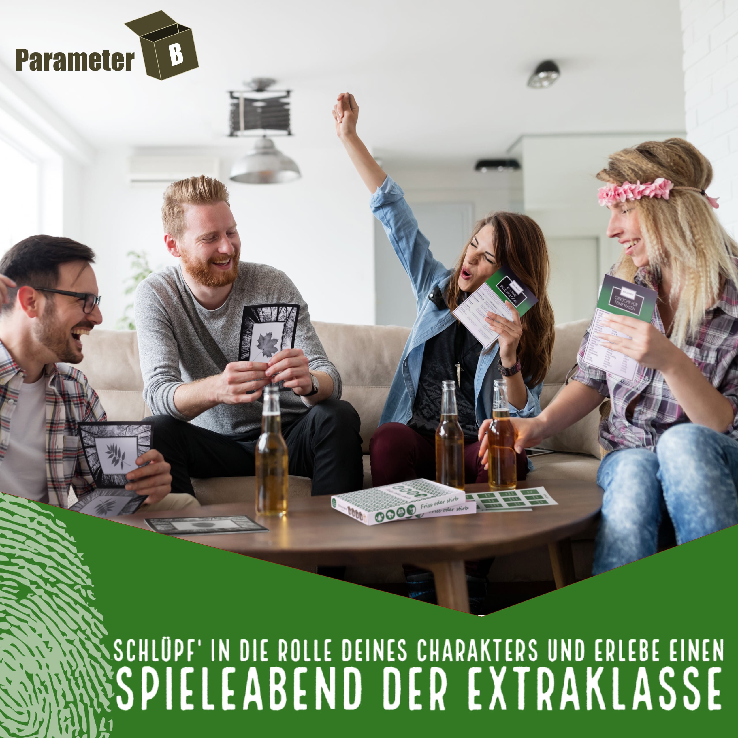 Friss oder stirb – Krimi-Dinner Spiel für 4 Personen