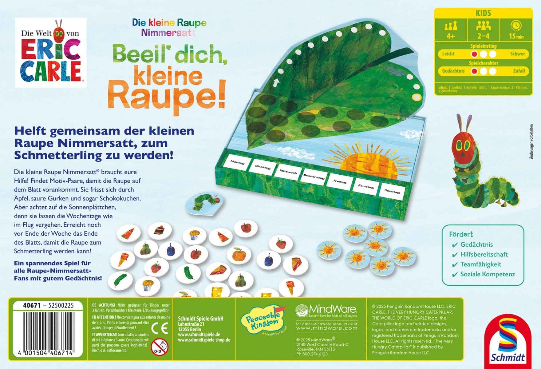 Die kleine Raupe Nimmersatt: Beeil‘ dich, kleine Raupe!