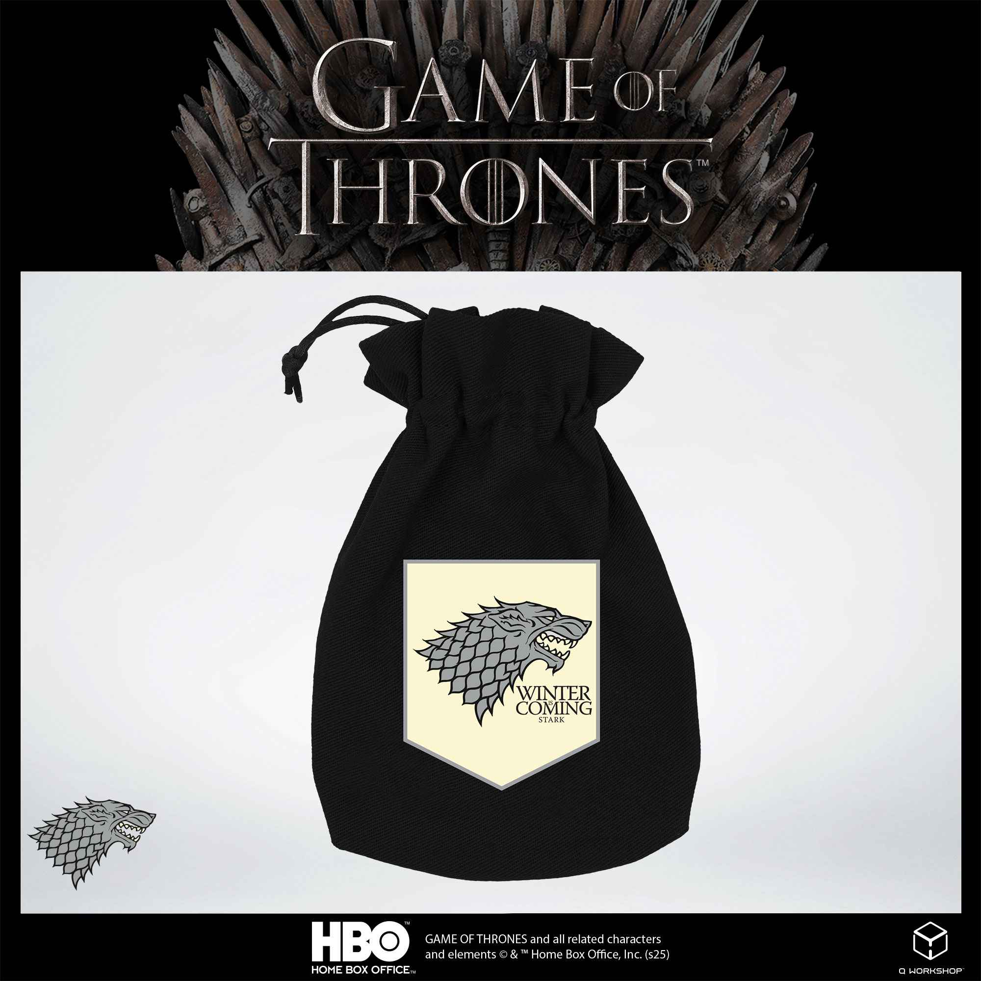 Game of Thrones. Stark Dice Pouch