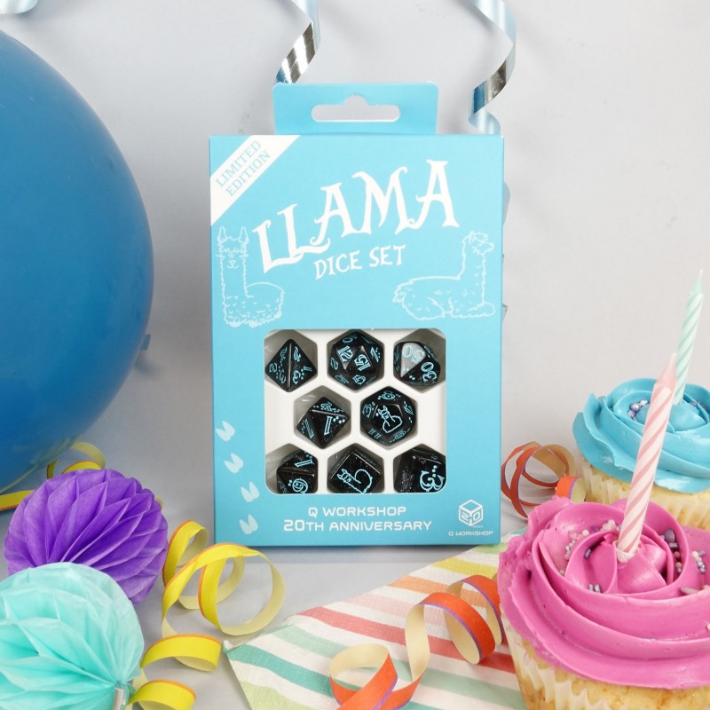 Q-Workshop 20 Years: Llama Dice Set (8)