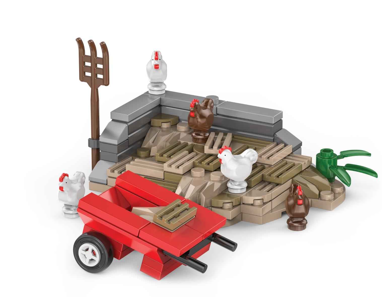Brickfarm Misthaufen mit Hühnern