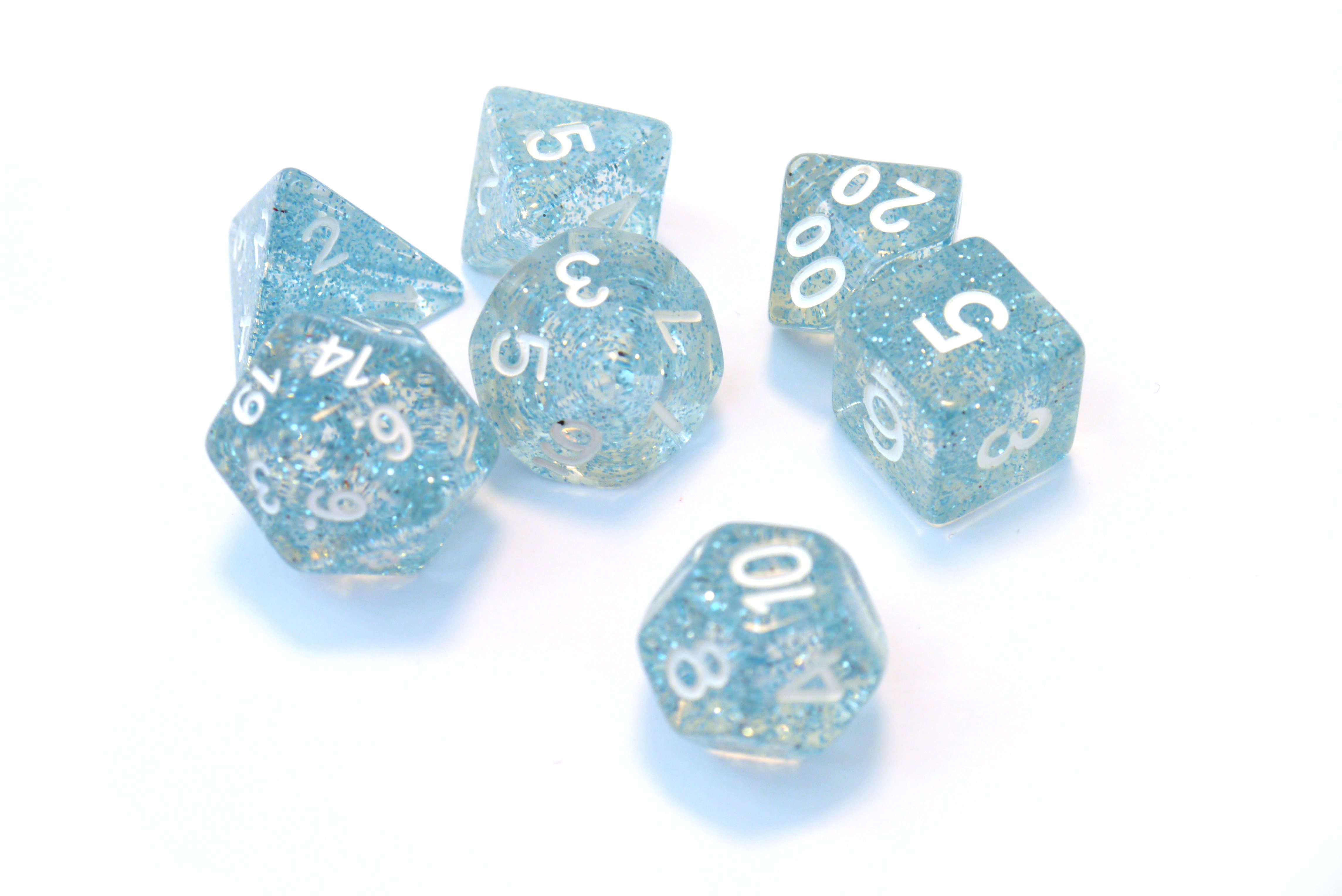 Würfelset Confetti: Blue (7)