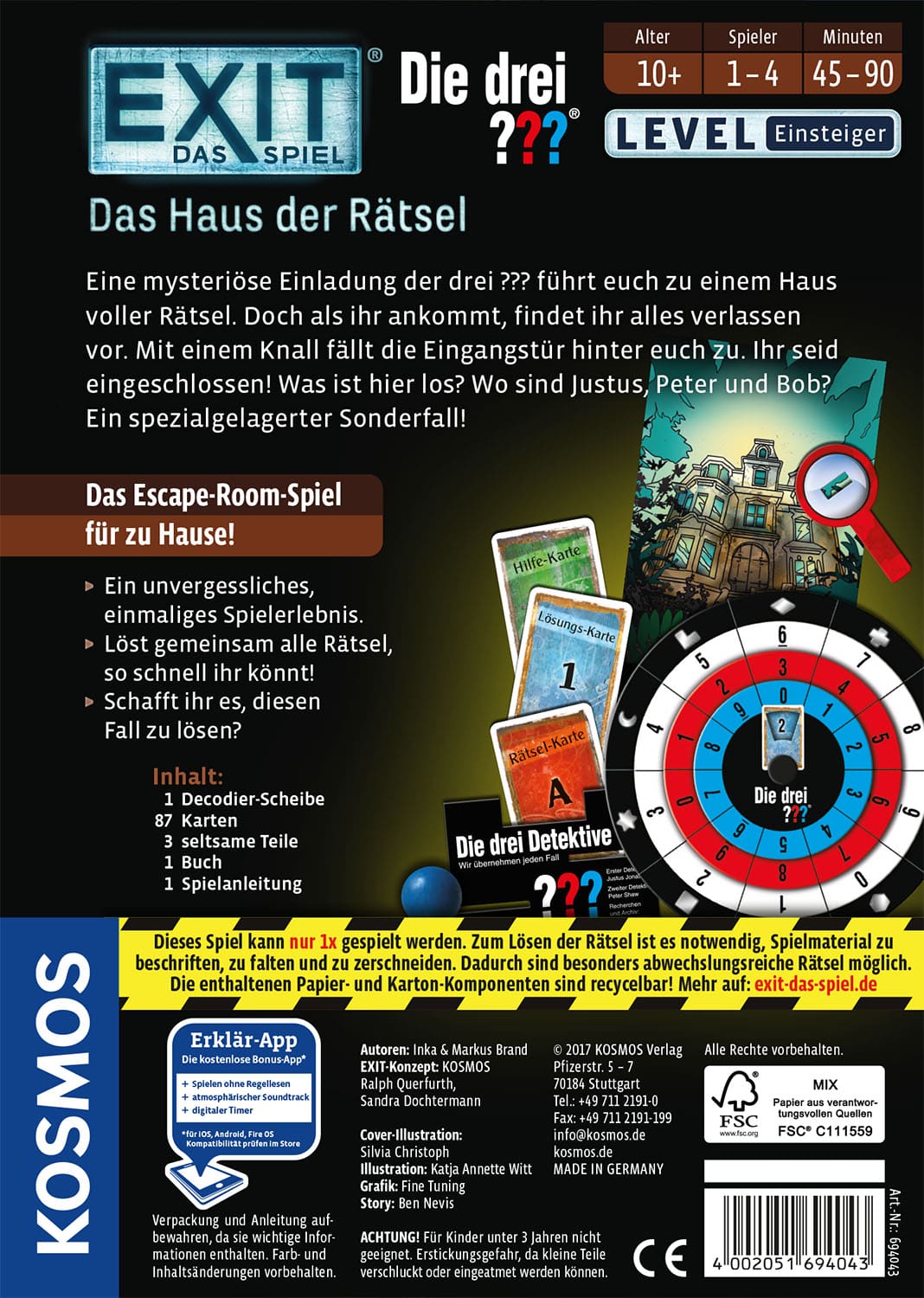 EXIT – Das Spiel: Die drei ??? - Das Haus der Rätsel