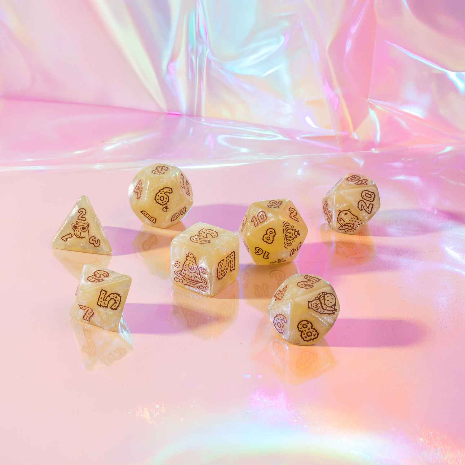 Capybara Dice Set: Sleepie