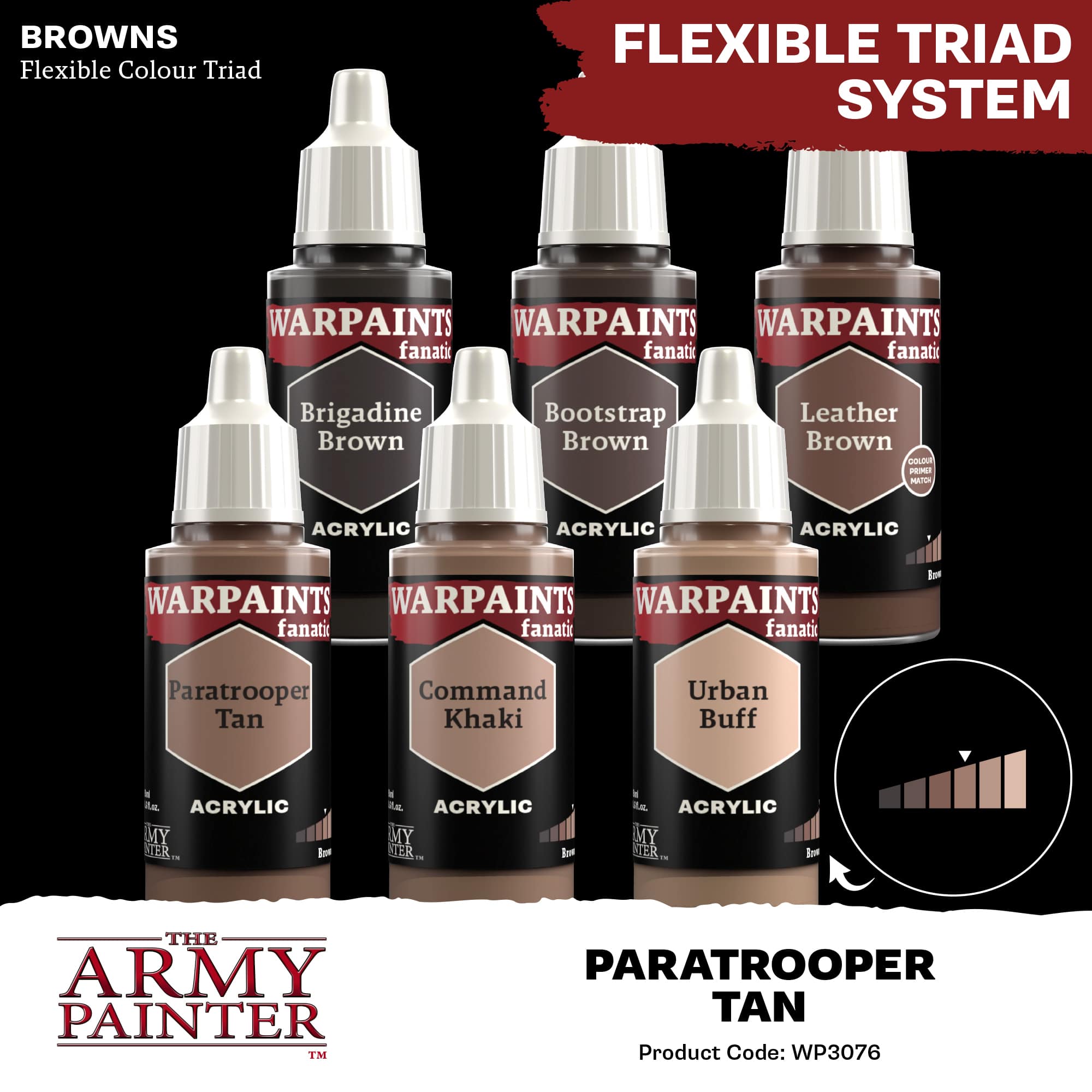 Army Painter Warpaints Fanatic: Paratrooper Tan (6)