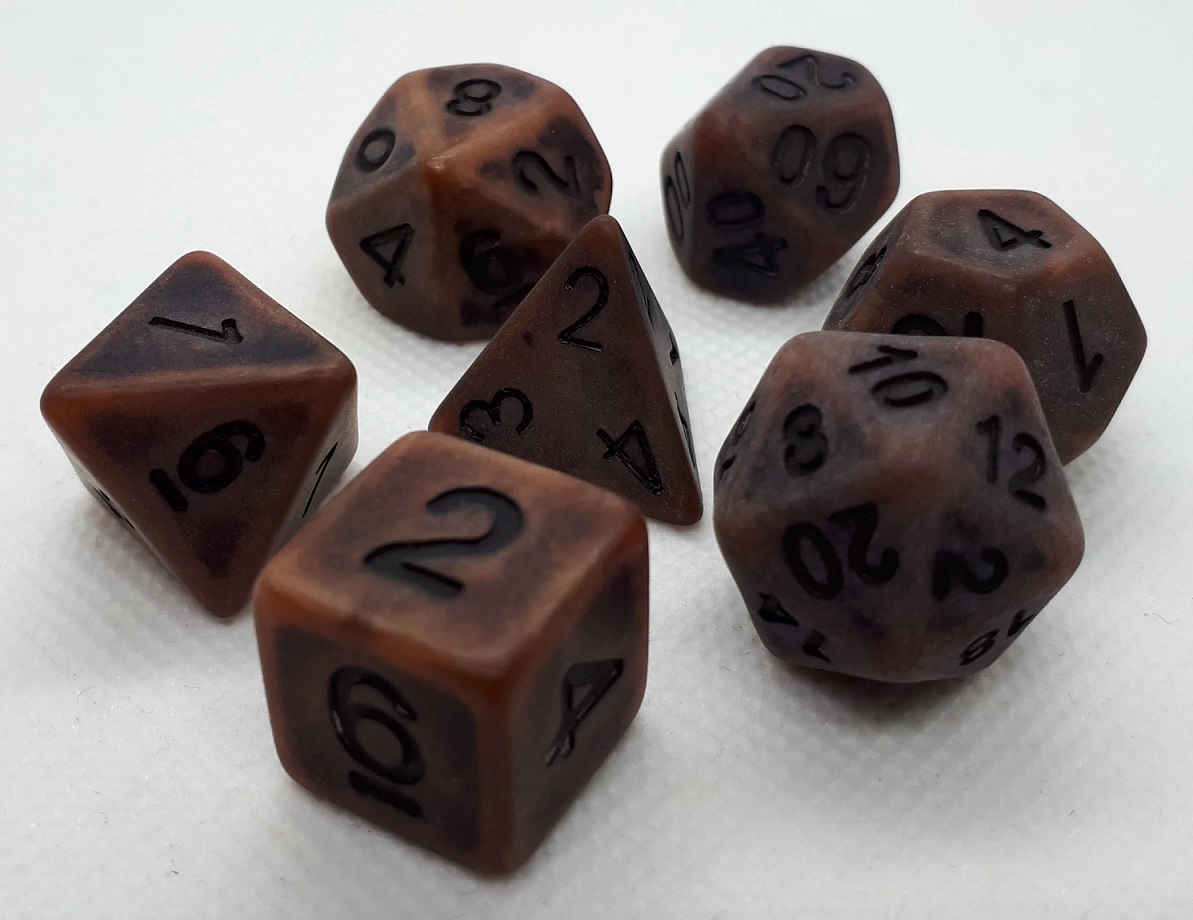 Würfelset Antique: Copper (7)