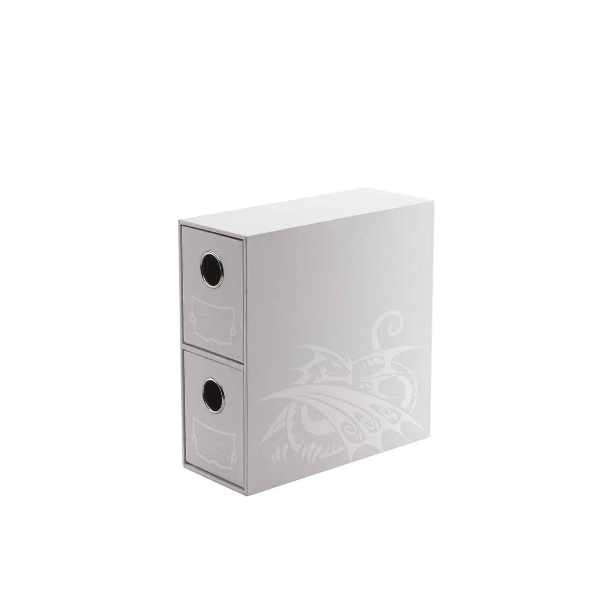 Dragon Shield: Fortress Card Drawers – 2- Vertical – White