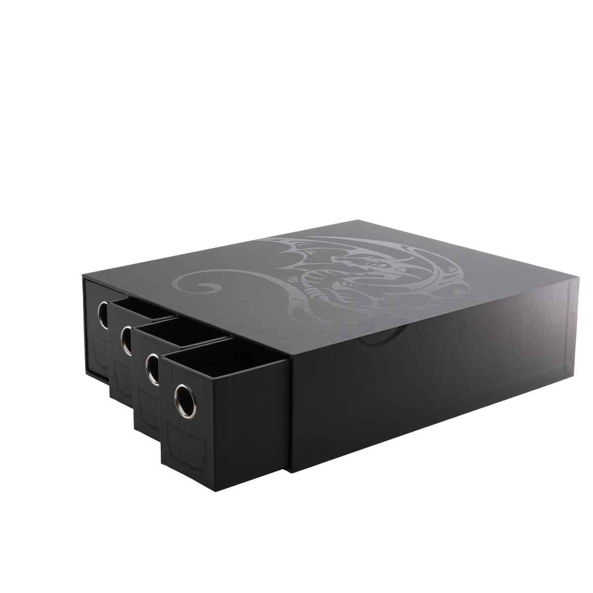 Dragon Shield: Fortress Card Drawers – 4 - Horizontal – Black