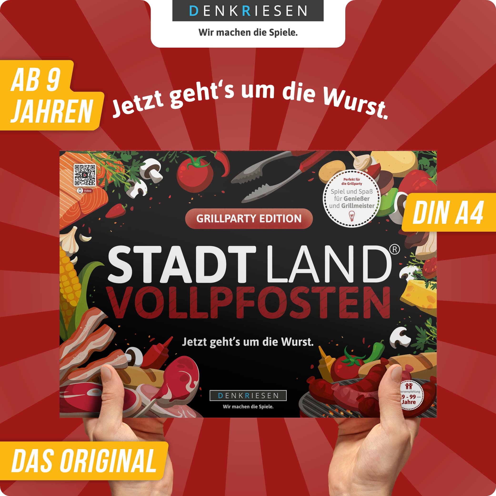 STADT LAND VOLLPFOSTEN – GRILLPARTY EDITION - Jetzt geht’s um die Wurst (DinA4-Format)