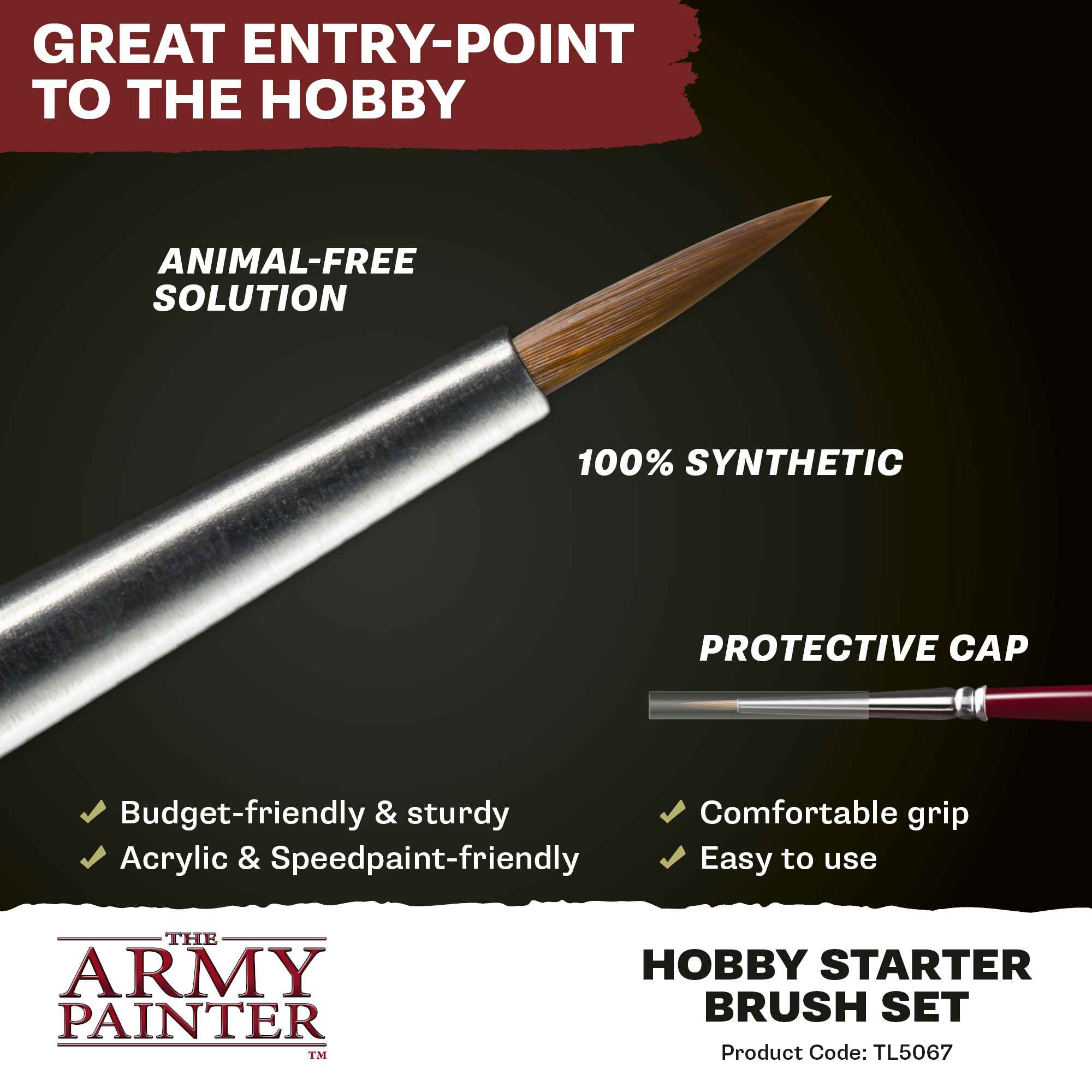 Army Painter Hobby Starter Brush Set *new*