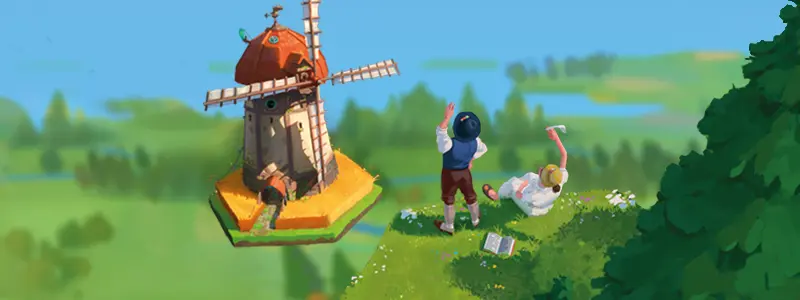 Grafik des Brettspiels Dorfromantik - Das Brettspiel