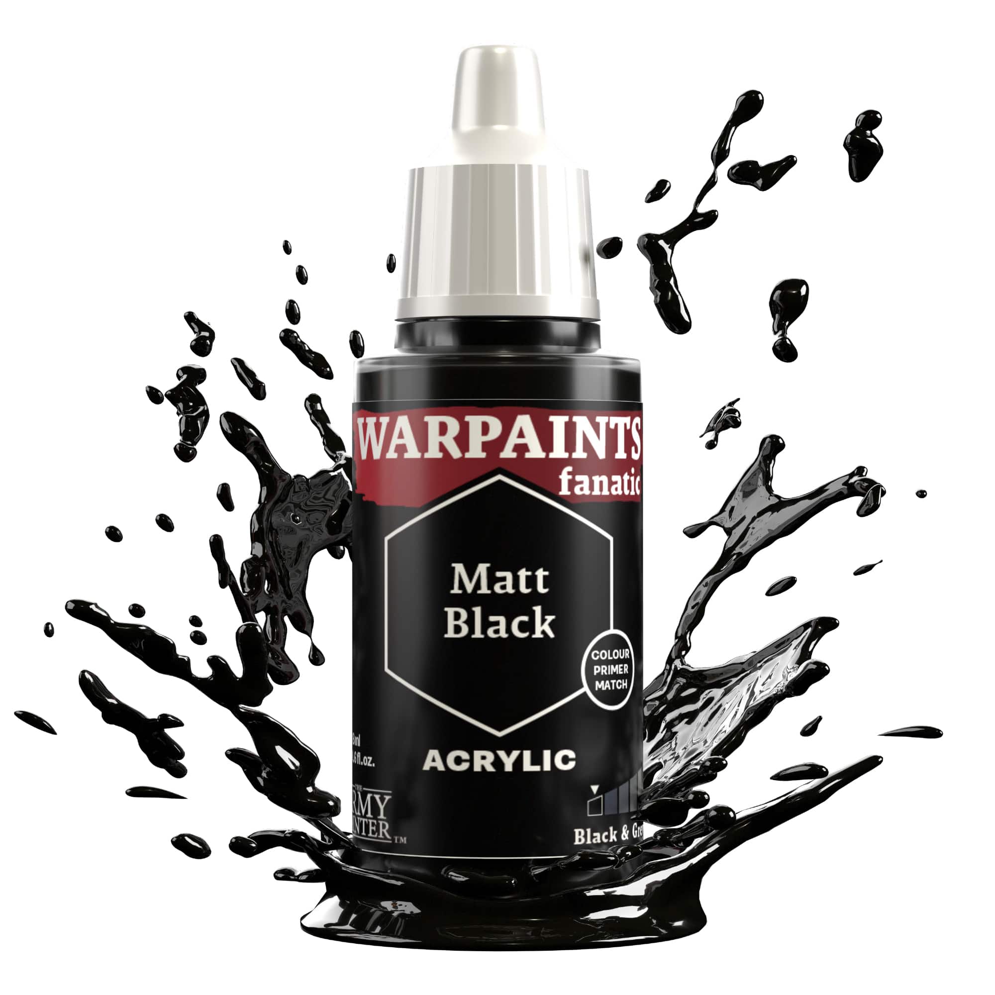 Army Painter Warpaints Fanatic: Matt Black (6)
