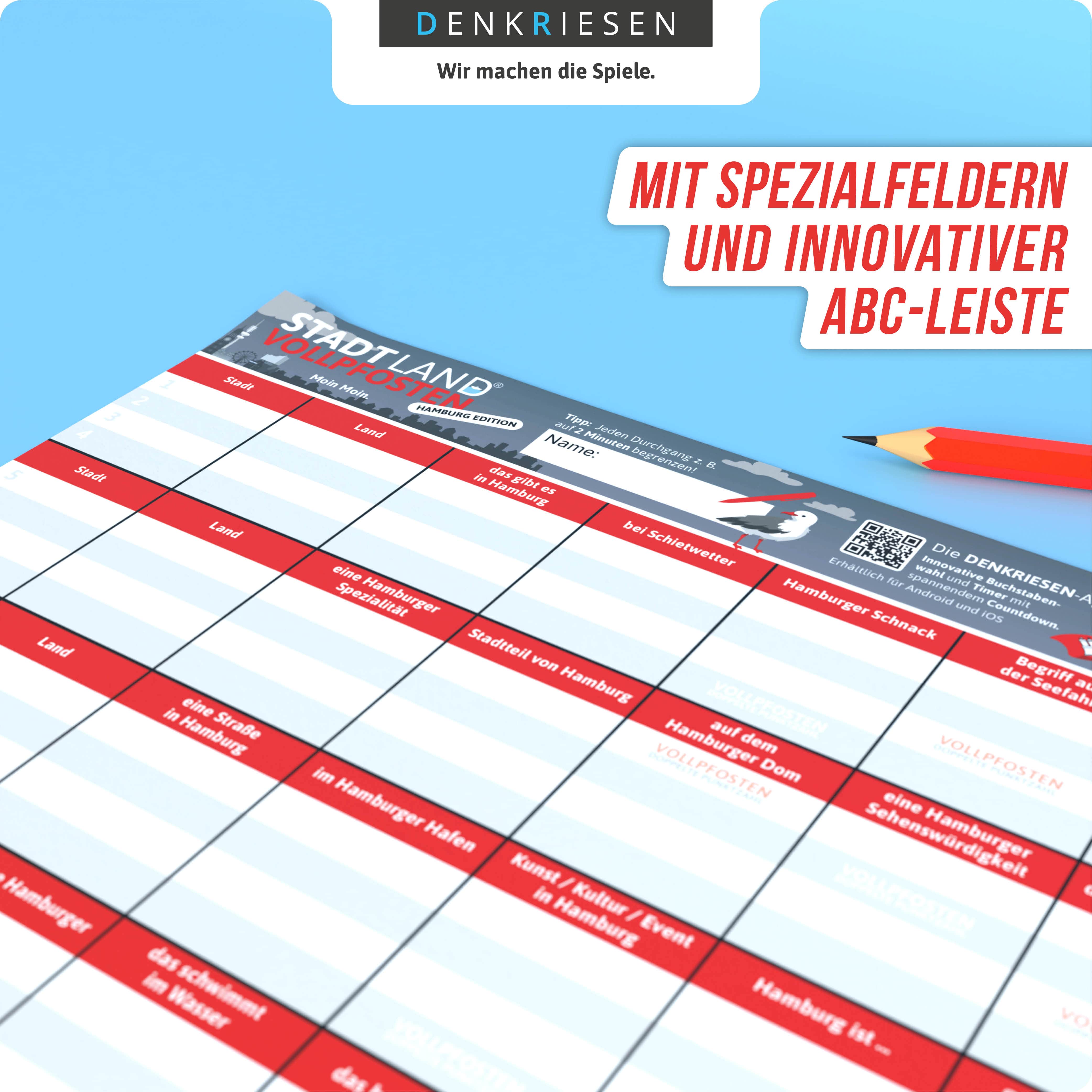 STADT LAND VOLLPFOSTEN – HAMBURG EDITION - "Moin Moin."DinA4-Format)