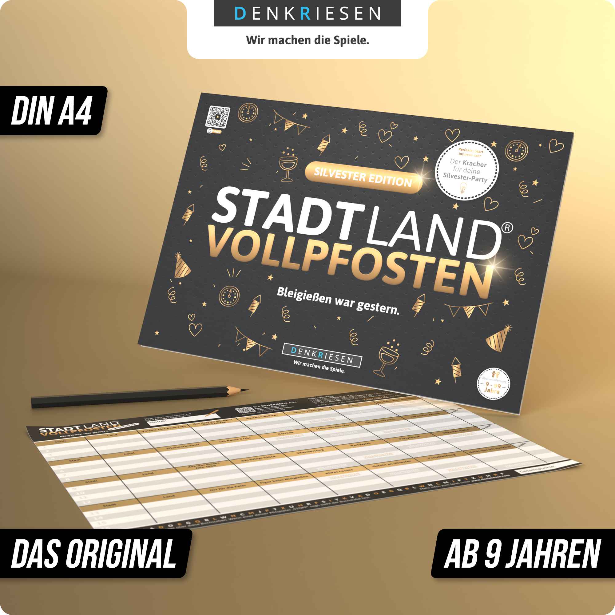 STADT LAND VOLLPFOSTEN – SILVESTER EDITION - "Bleigießen war gestern." - A4