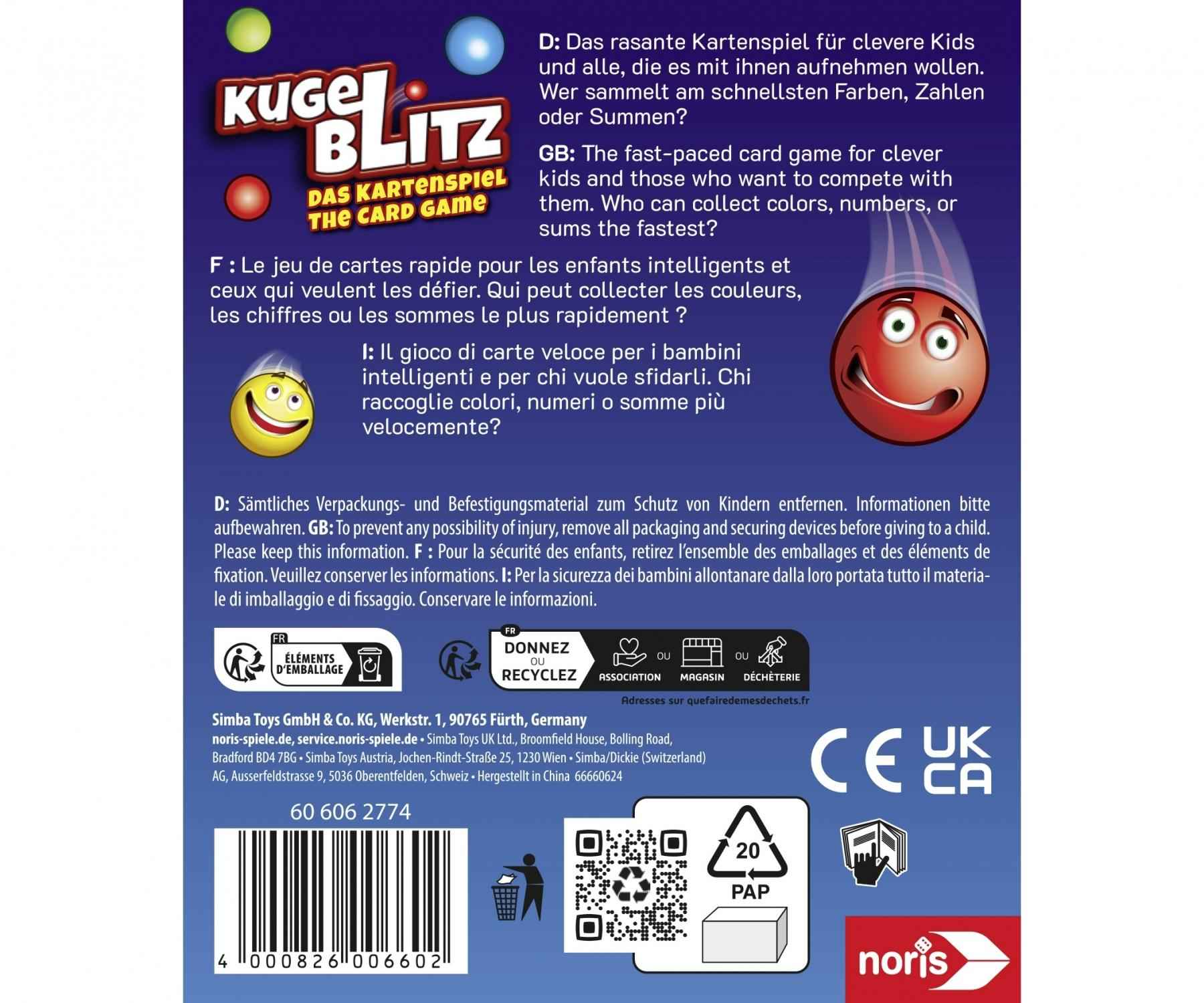 Kugelblitz Kartenspiel