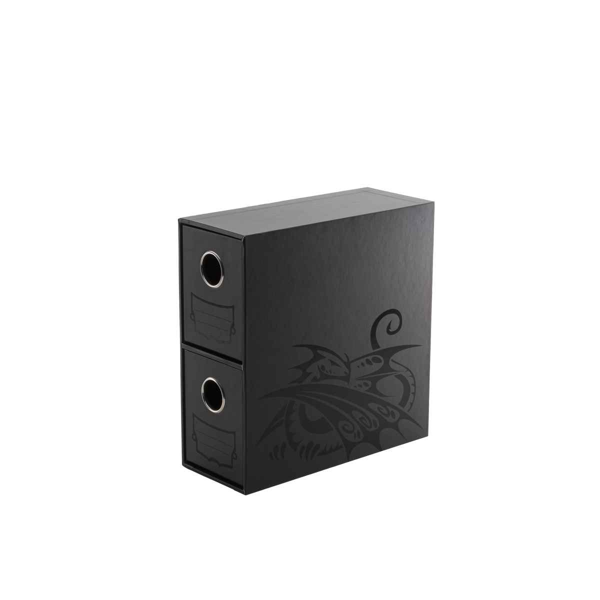 Dragon Shield: Fortress Card Drawers – 2- Vertical – Black