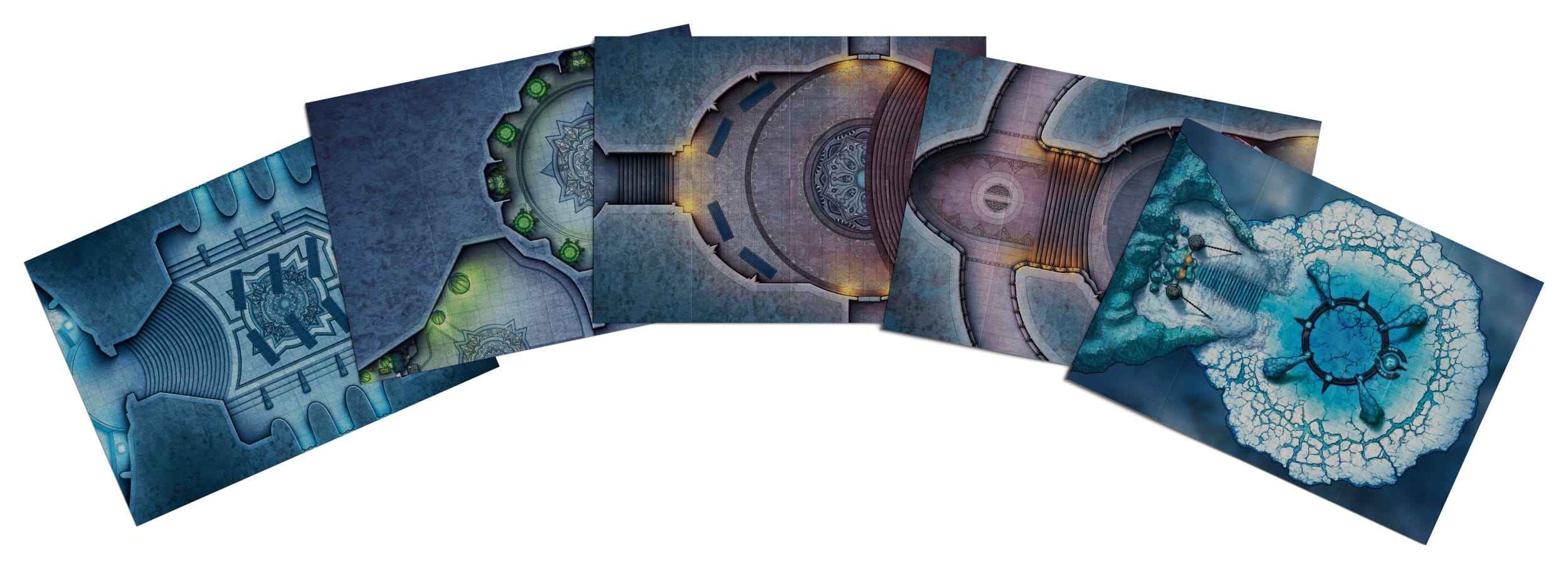 D&D: RPG World of Warcraft: Icecrown Citadel Adventure Map-Set ( englisch)