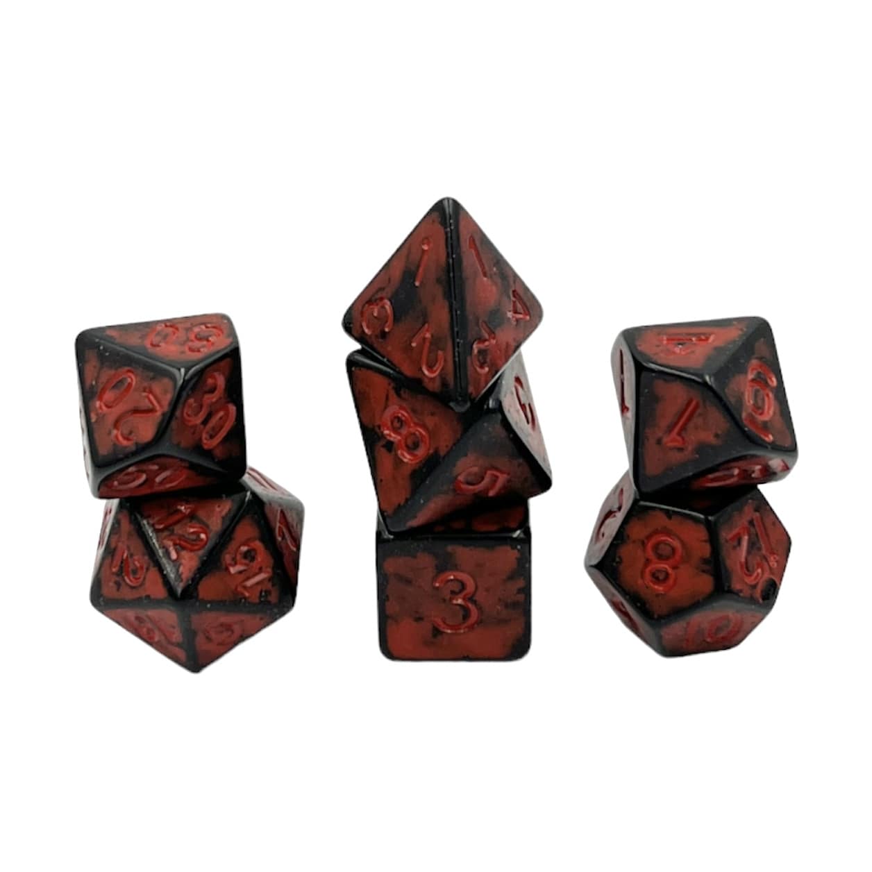 Würfelset Antik Dark Knight: Red (7)