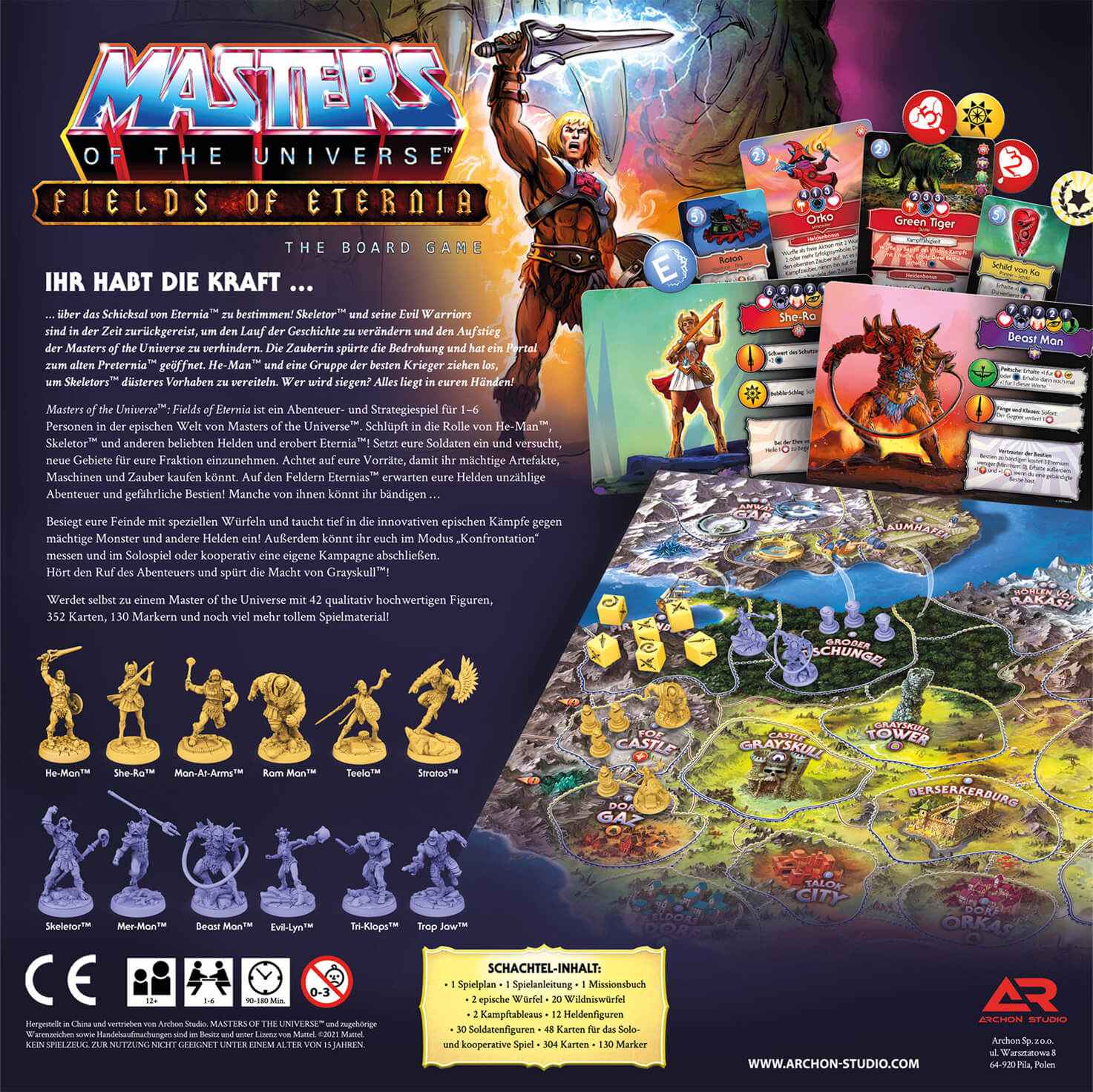 Masters of the Universe:  Fields Of Eternia The Board Game (Deutsch)