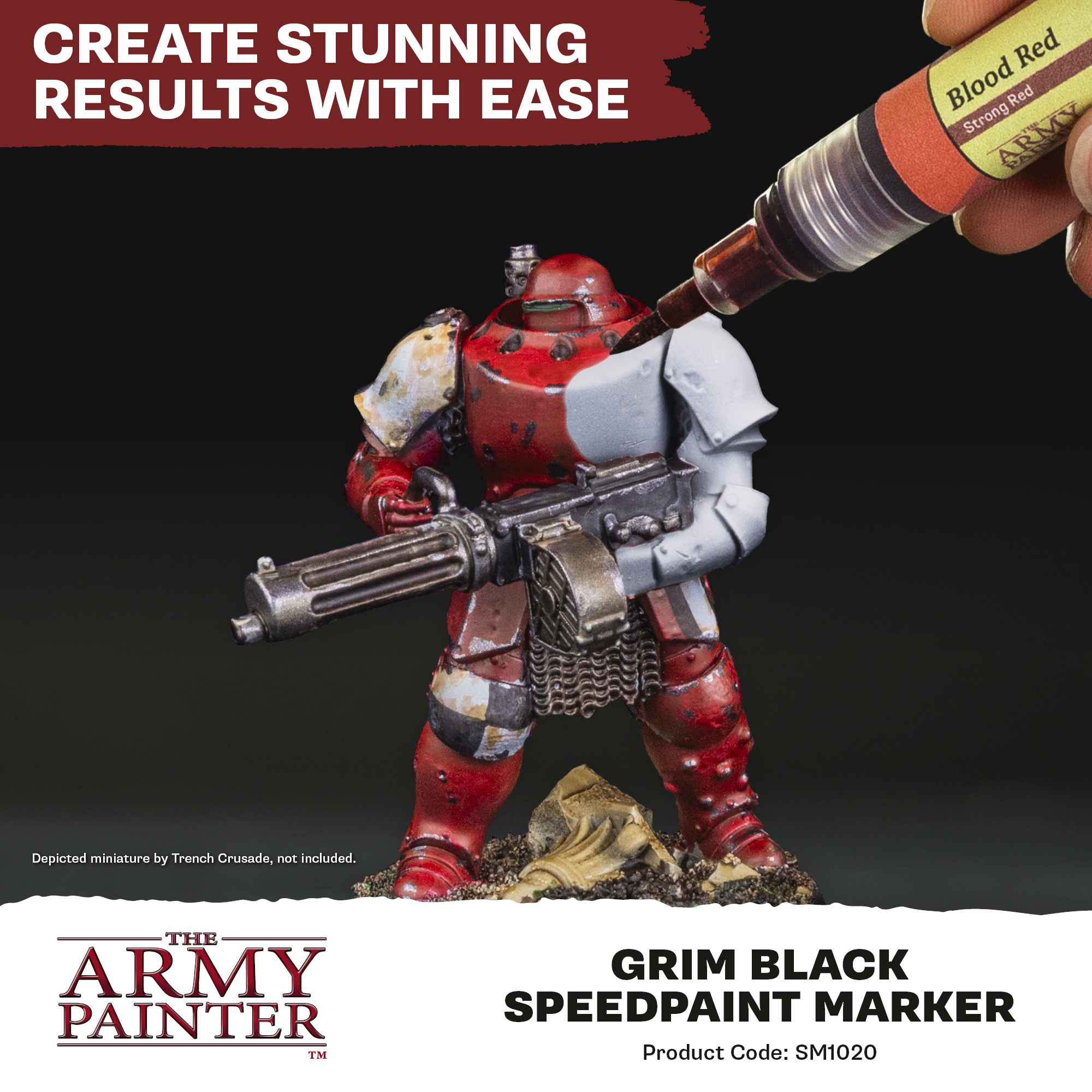 Army Painter Speedpaint: Marker Grim Black (6)