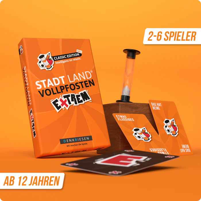 Stadt Land Vollpfosten Classic Edition – "Intelligenz ist relativ."  | Extrem