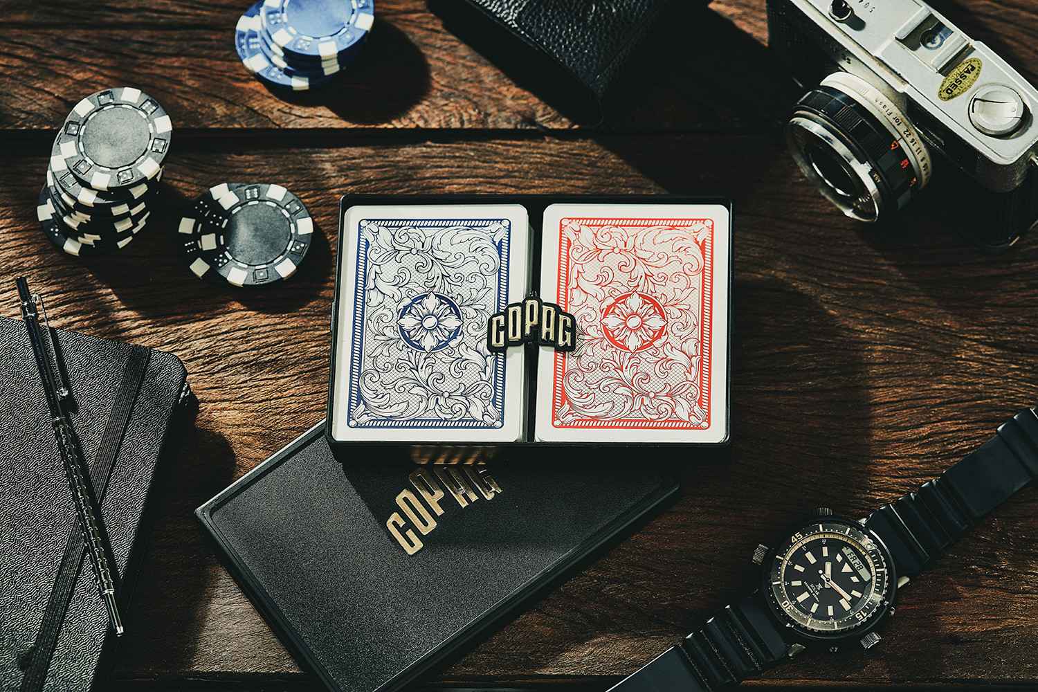 COPAG Elite - Jumbo Face - 2 index - Blue/Red Double-Deck