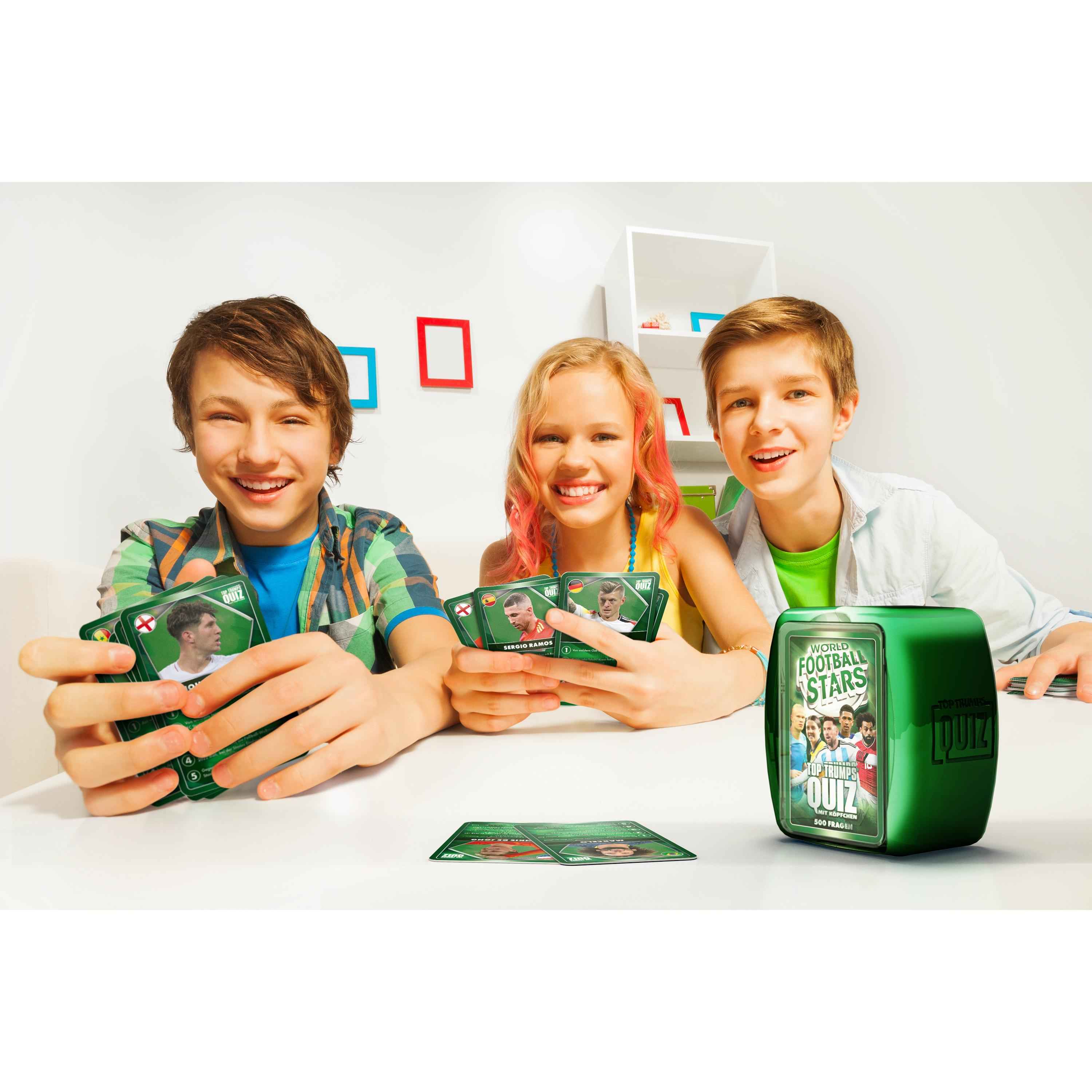 Top Trumps Quiz – Weltfussballstars green case