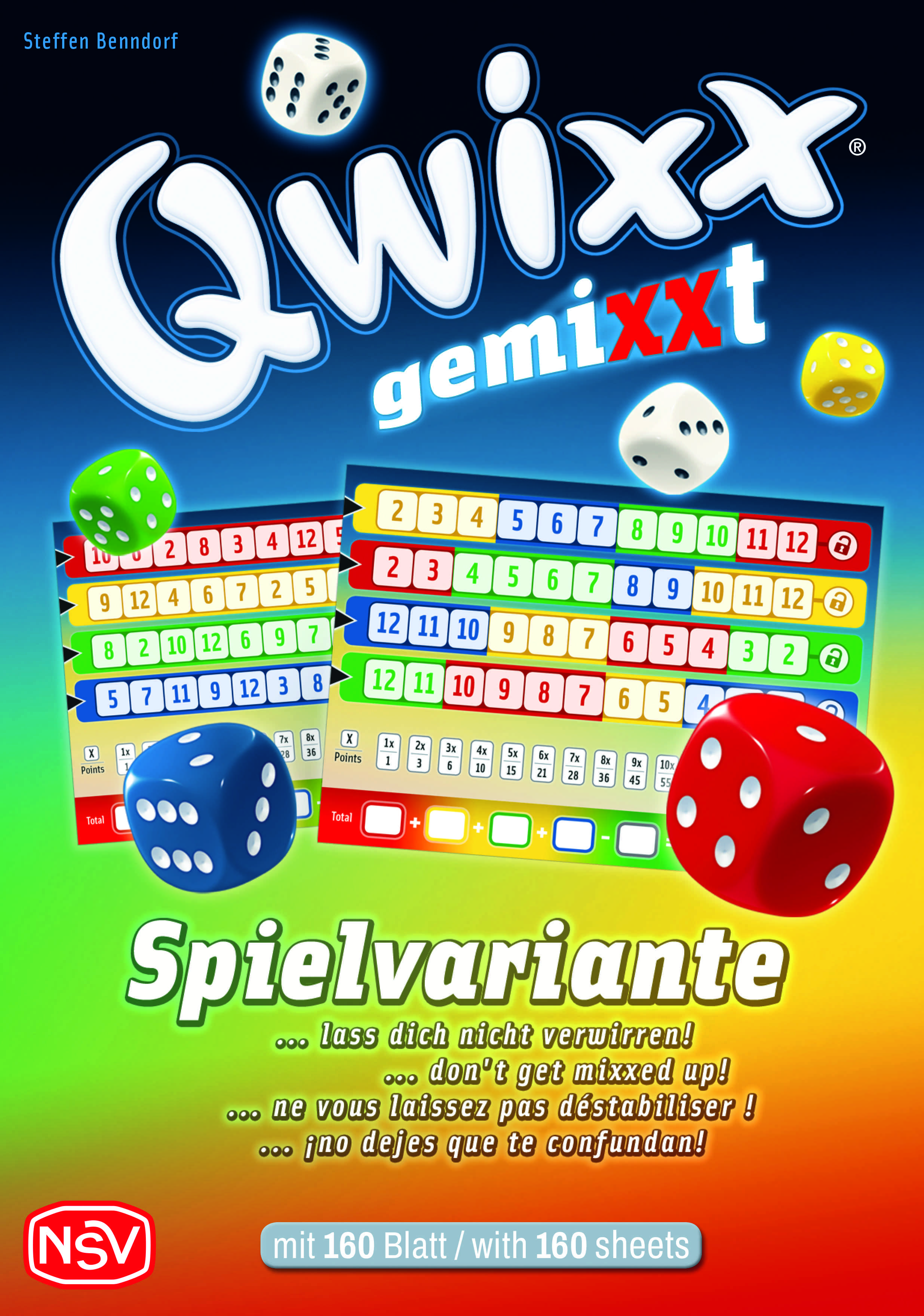 Qwixx Gemixxt - Zusatzblöcke (Neuauflage im XL-Format)