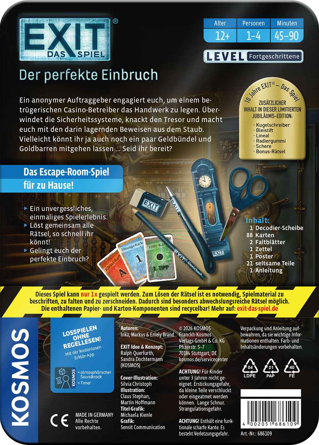 EXIT – Das Spiel: Der perfekte Einbruch – Jubiläums-Edition (F)