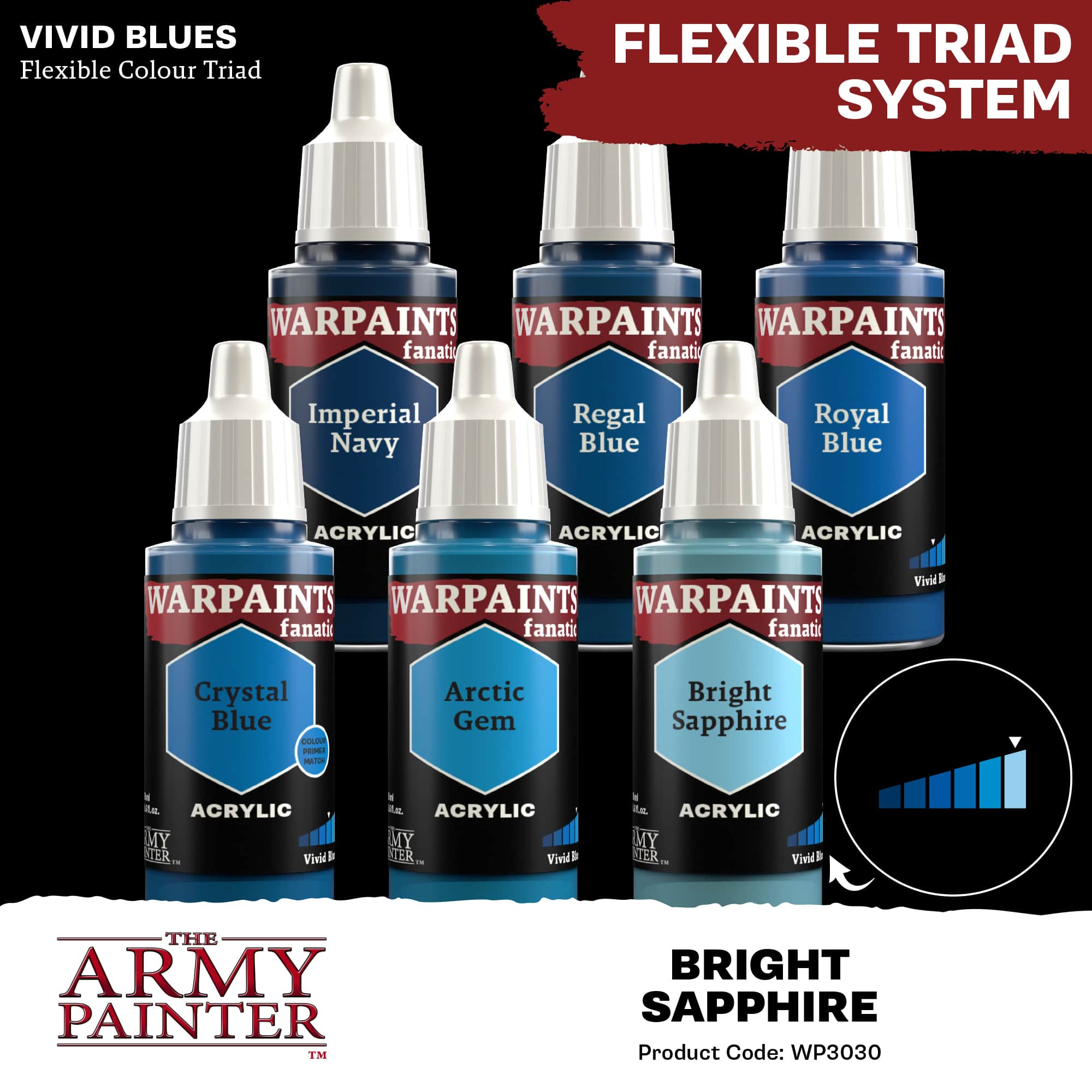 Army Painter Warpaints Fanatic: Bright Sapphire (6)