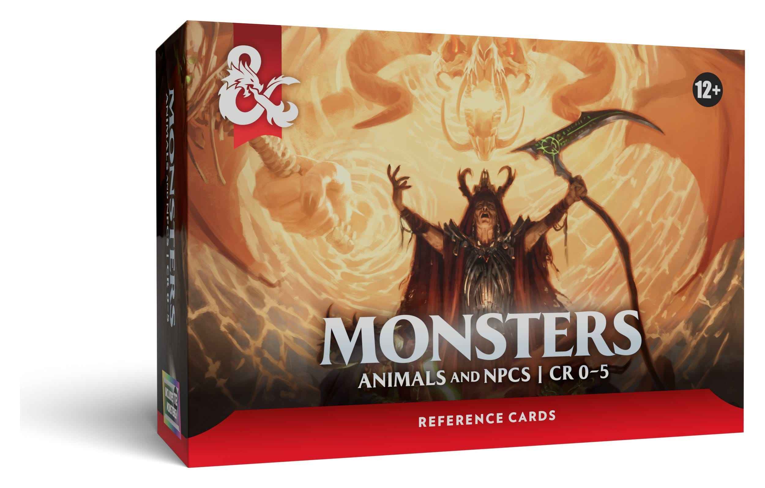 D&D: Referenzkarten: Monsters (Animals and NPCs) (englisch)
