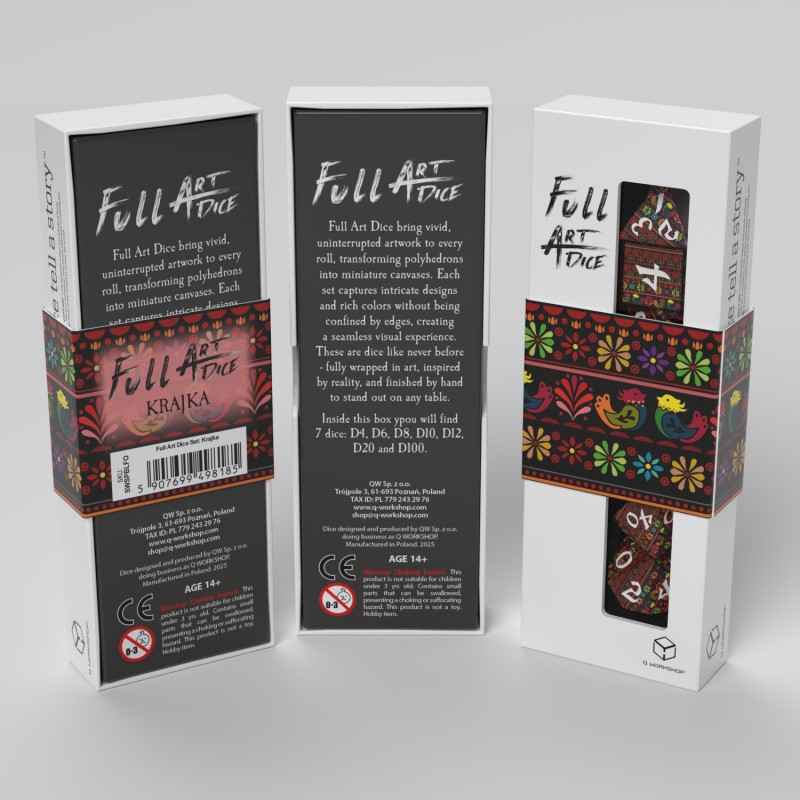 Full Art Dice Set: Krajka