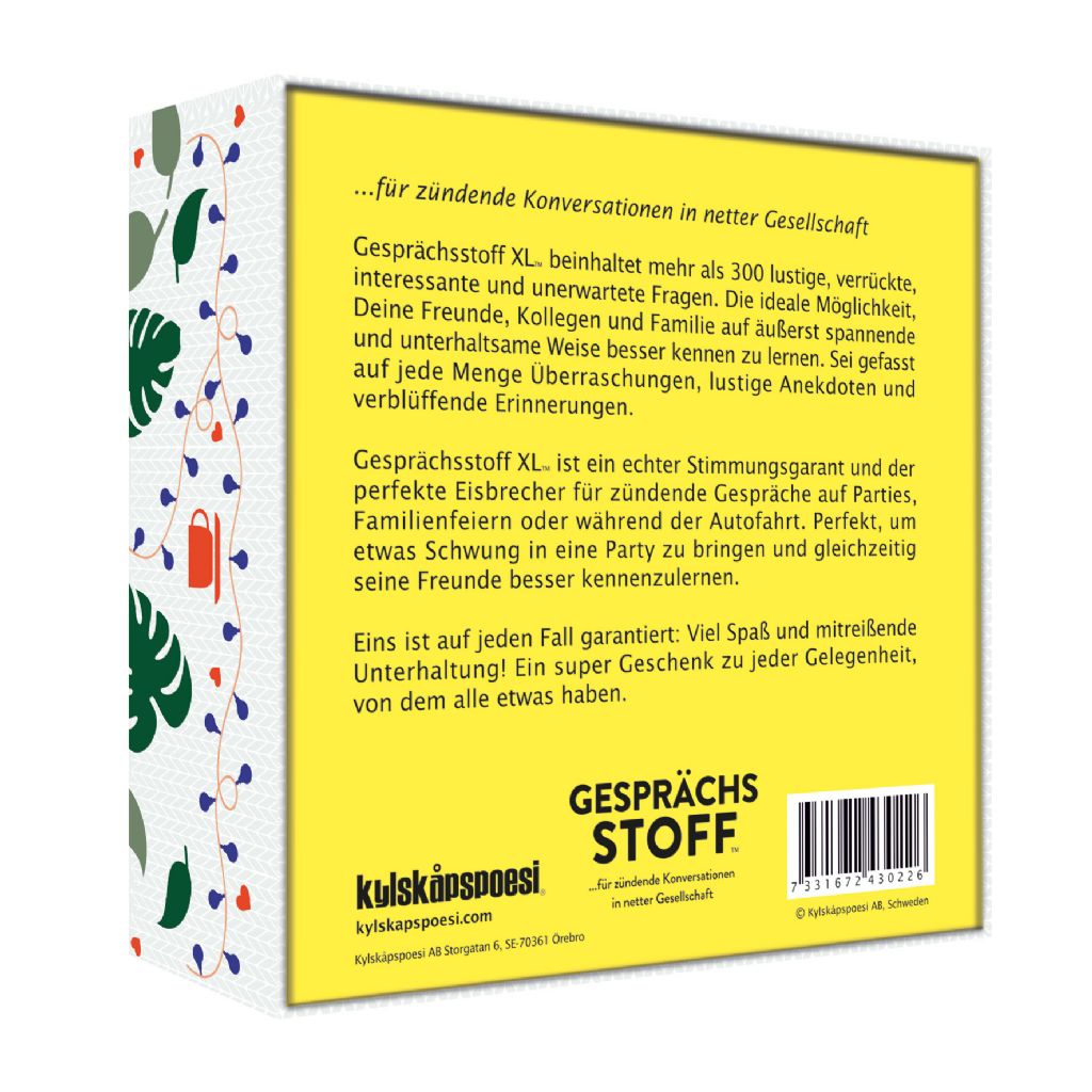 Gesprächsstoff XL – für zündende Konversationen in netter Gesellschaft