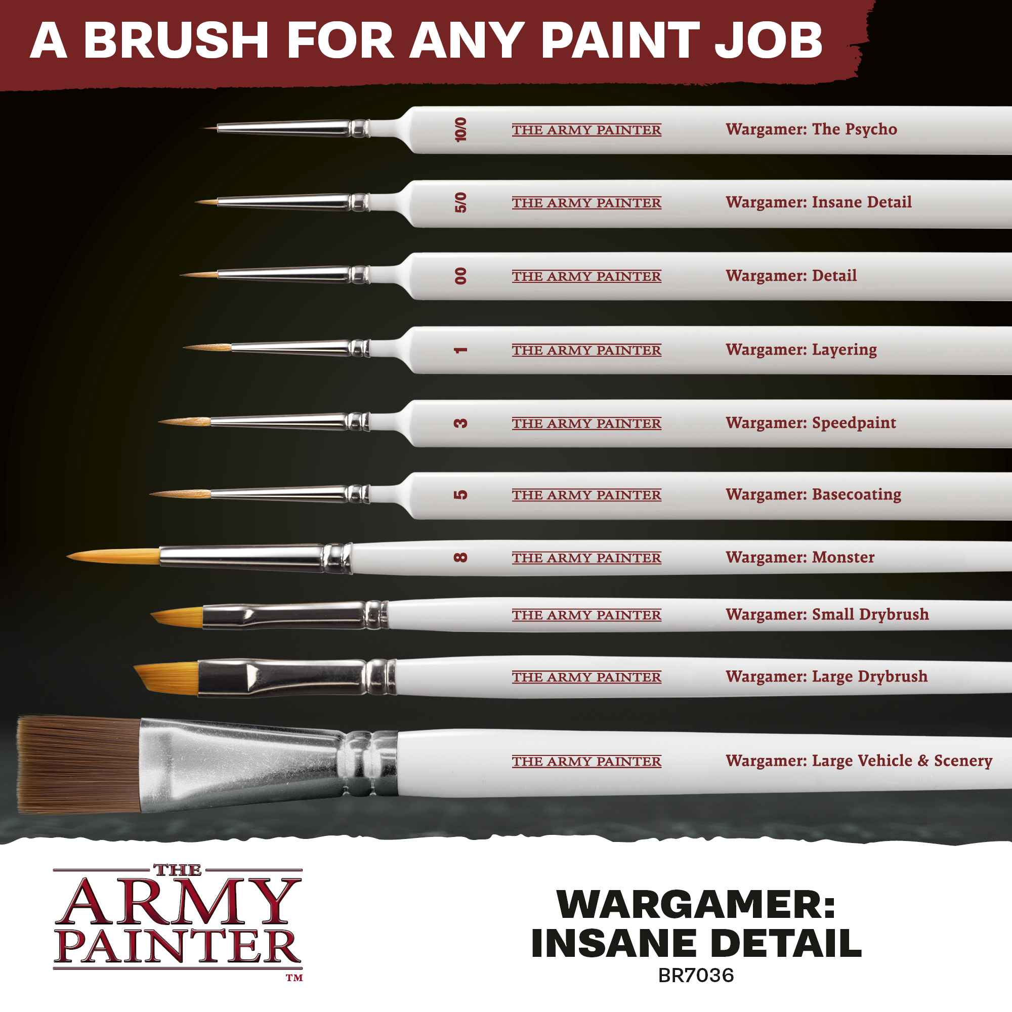 Wargamer Brush - Insane Detail *new* (10)