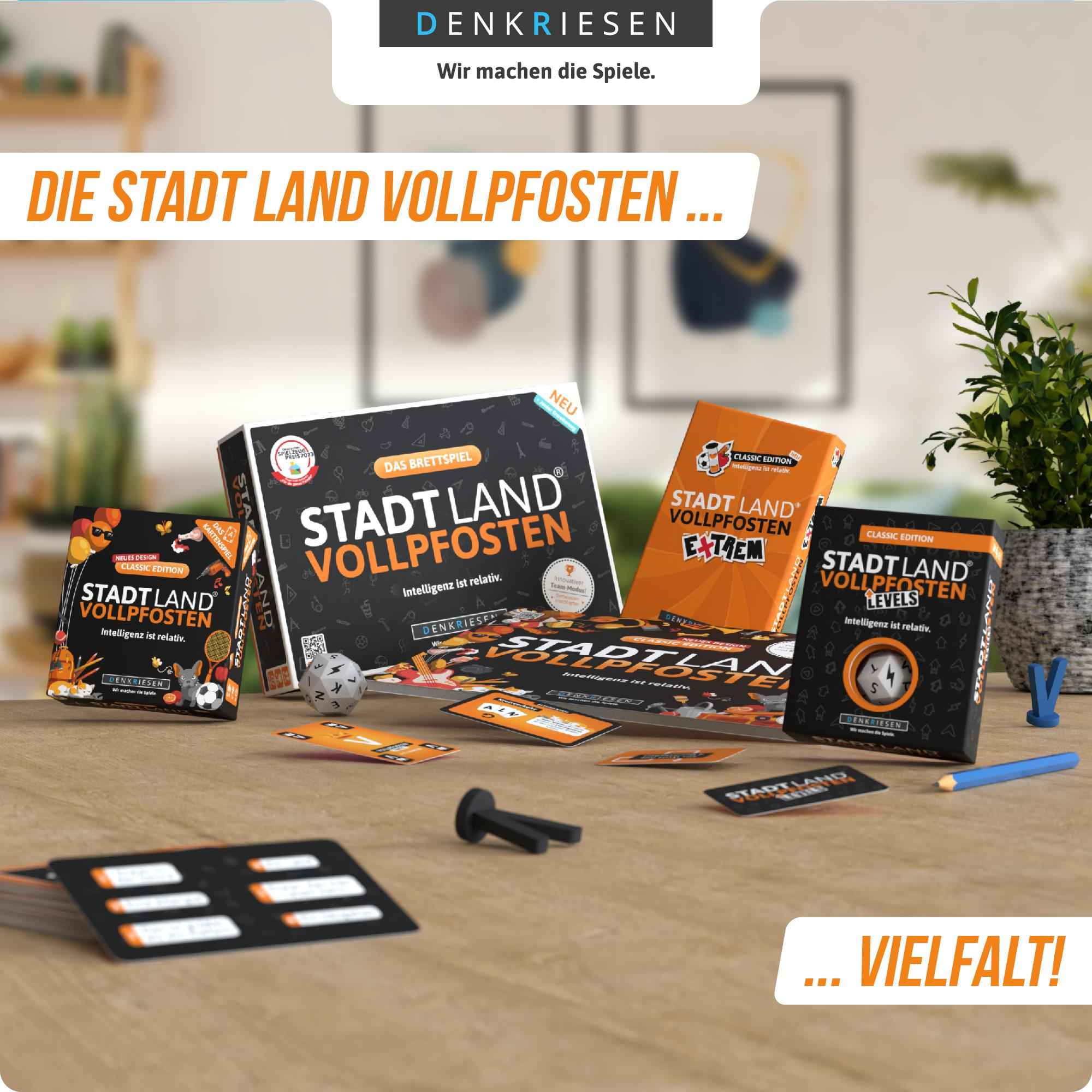 STADT LAND VOLLPFOSTEN – Das Kartenspiel – URLAUBS EDITION - "Meer im Kopf."