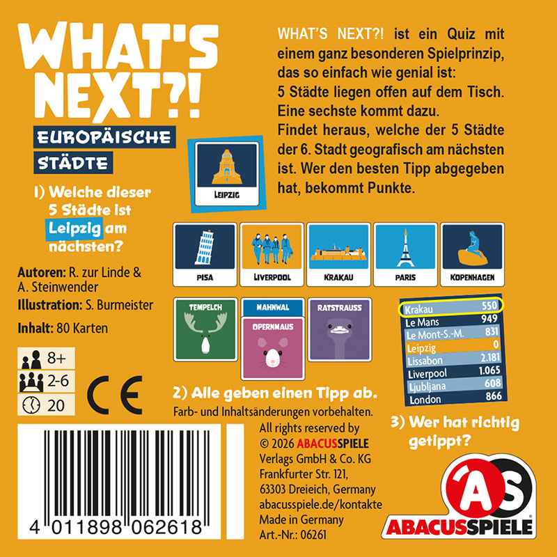 What’s Next?! – Europäische Städte