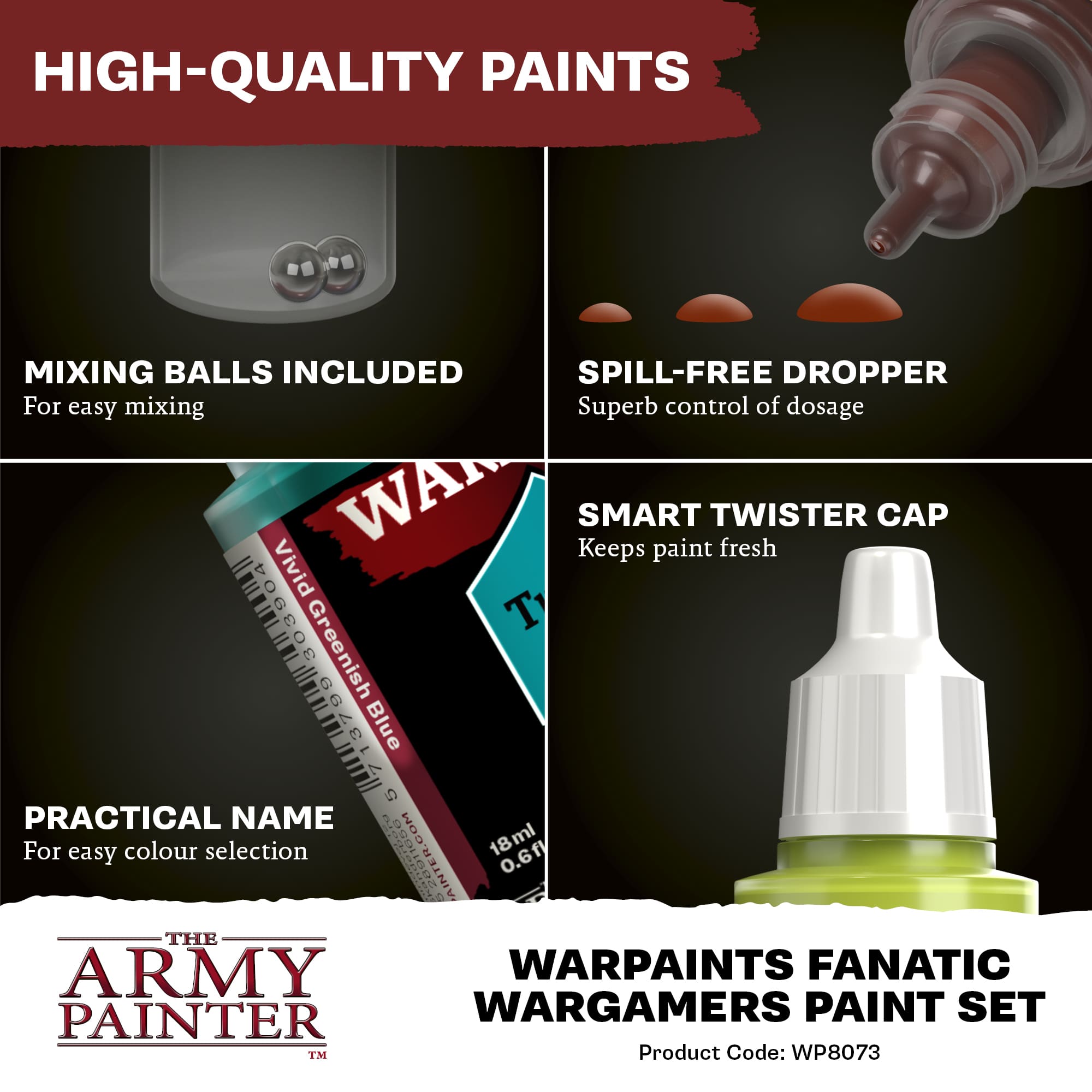 Army Painter – Warpaints Fanatic Wargamers Paint Set