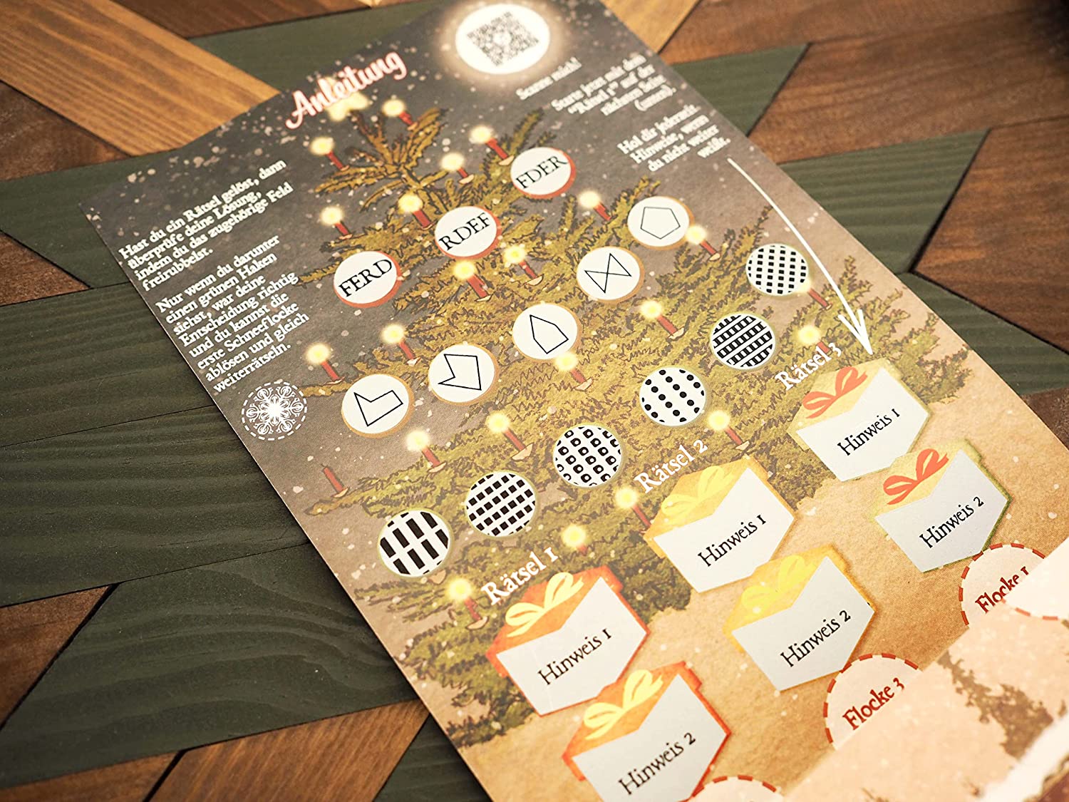 Hidden Games: Rätselhafte Weihnachten Rätselkarte