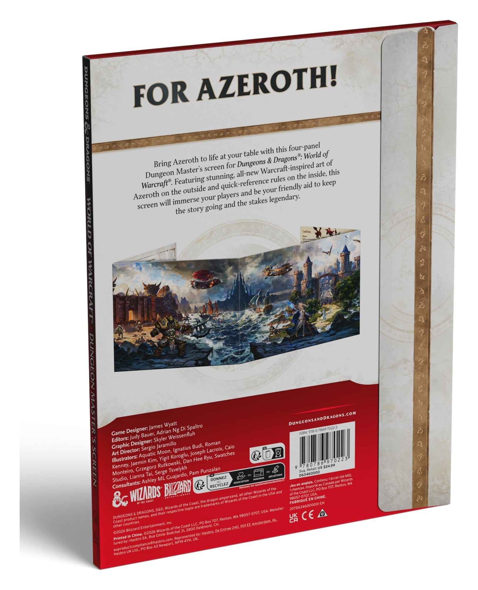 D&D: RPG Ravenloft: World of Warcraft Spielleiterschirm (englisch)