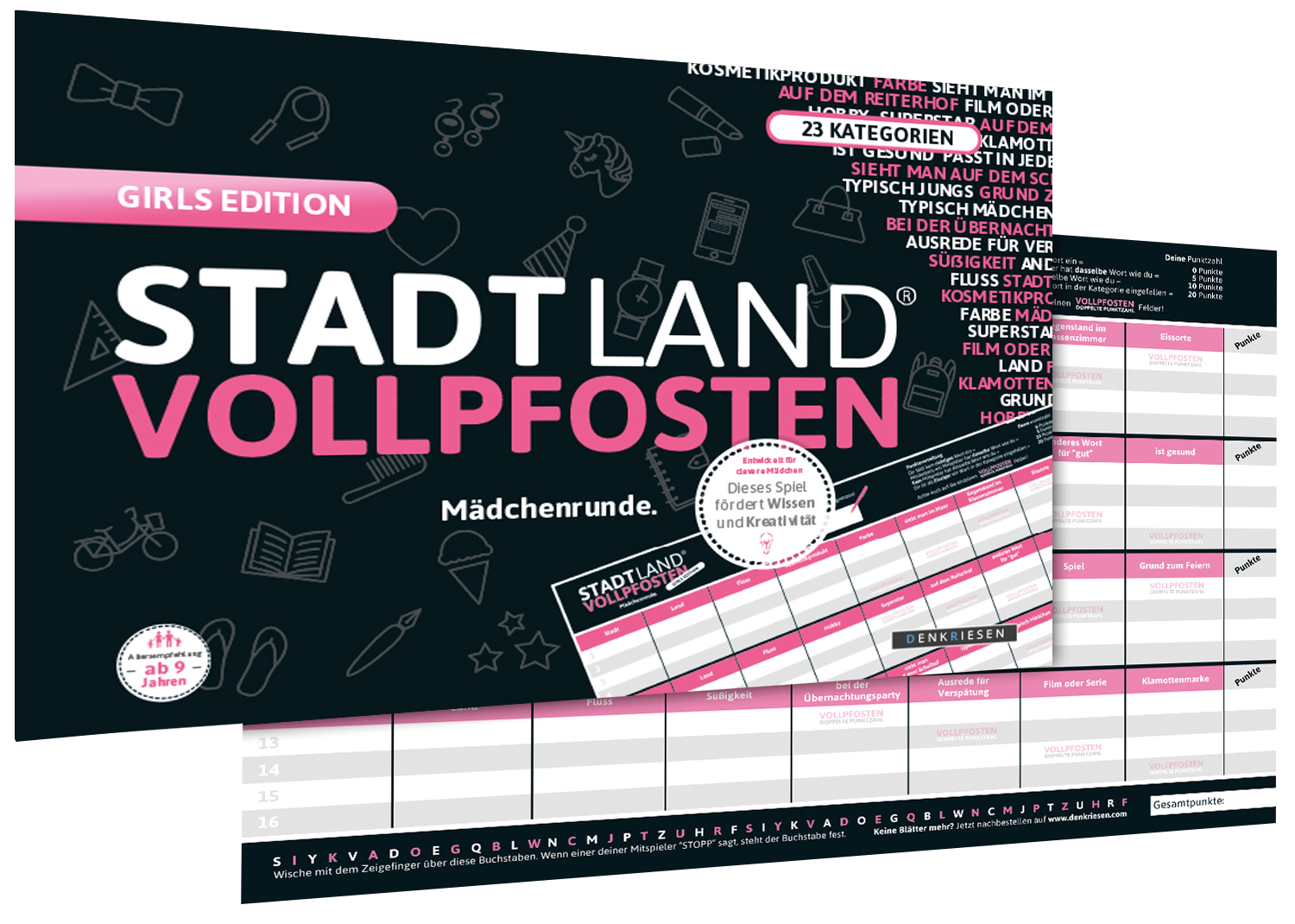 STADT LAND VOLLPFOSTEN – GIRLS EDITION (DinA4-Format)