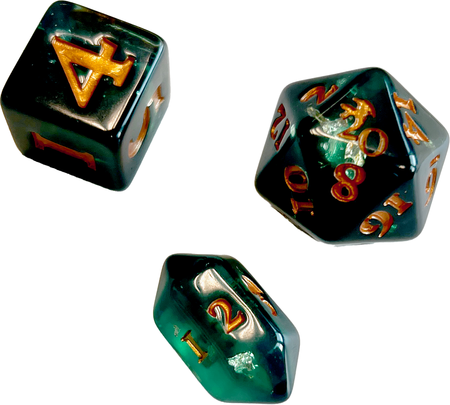 Midgard - Legenden von Damatu: Würfelset 1 (grün) standard
