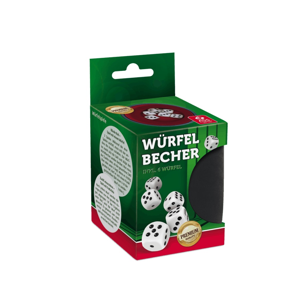 Premium Würfelbecher mit 6 Würfeln *Relaunch*